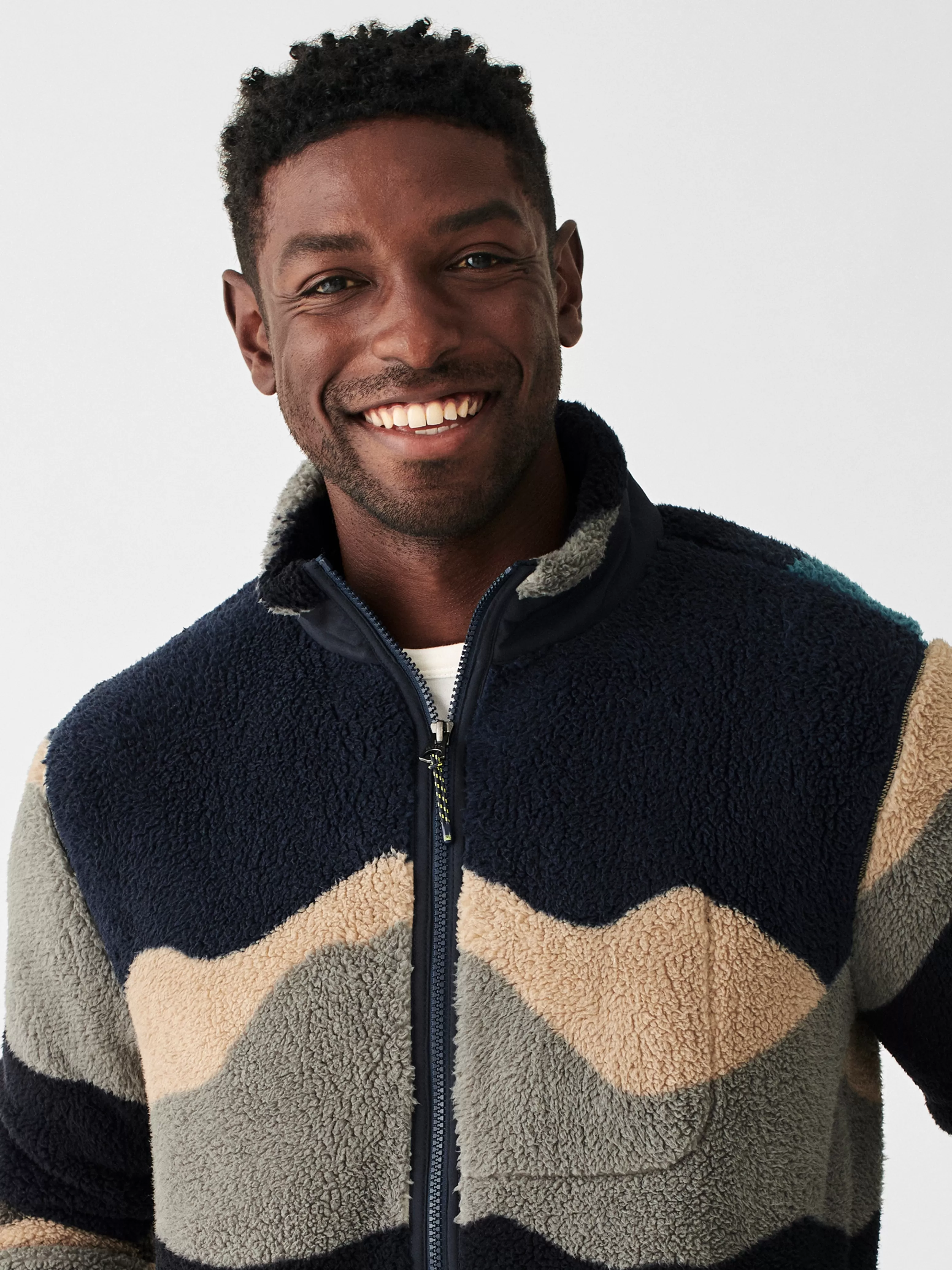 Scenic High Pile Fleece Jacket - | Faherty Brand Discount