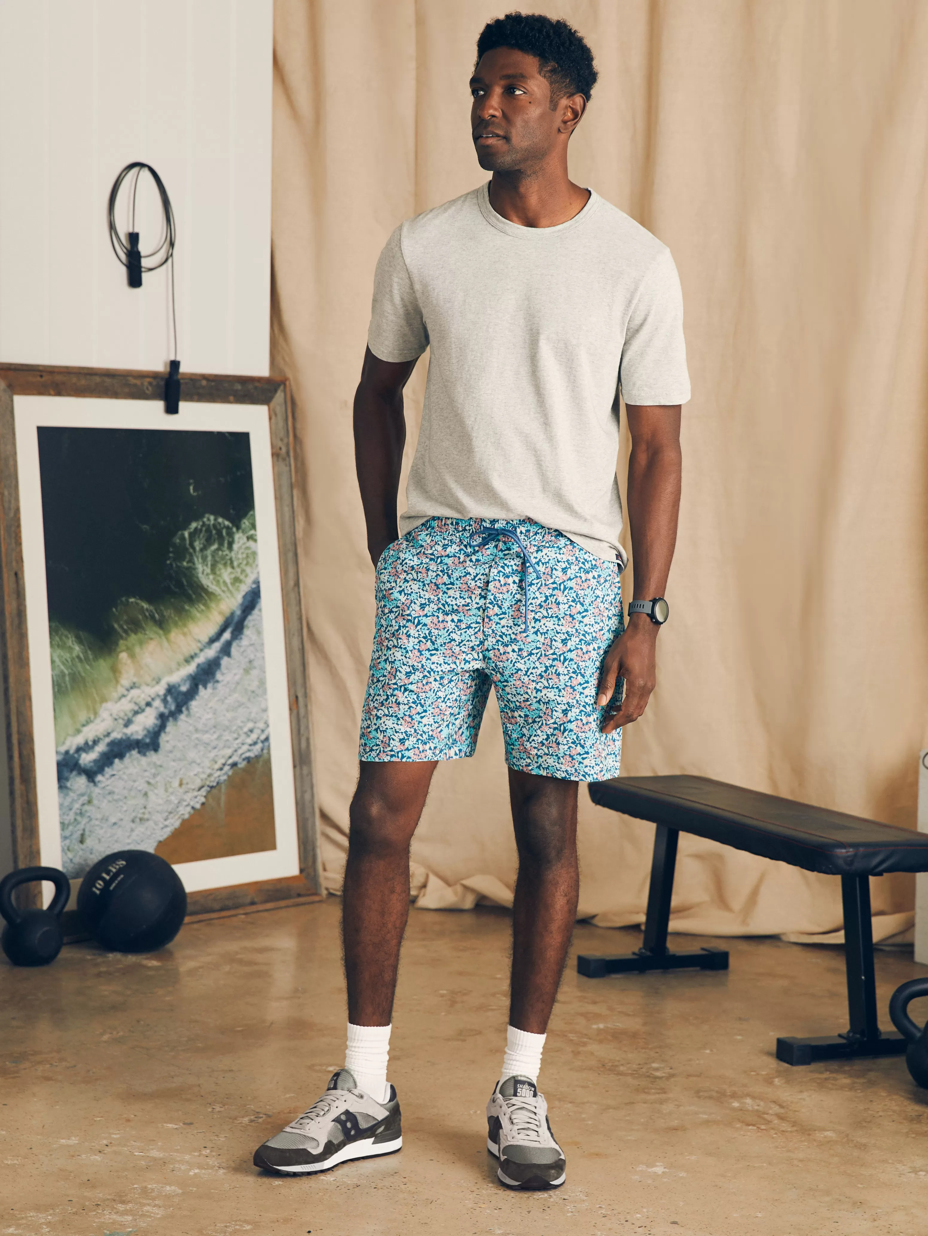 Shorelite Active Swim Short (7" Inseam) - | Faherty Brand Fashion