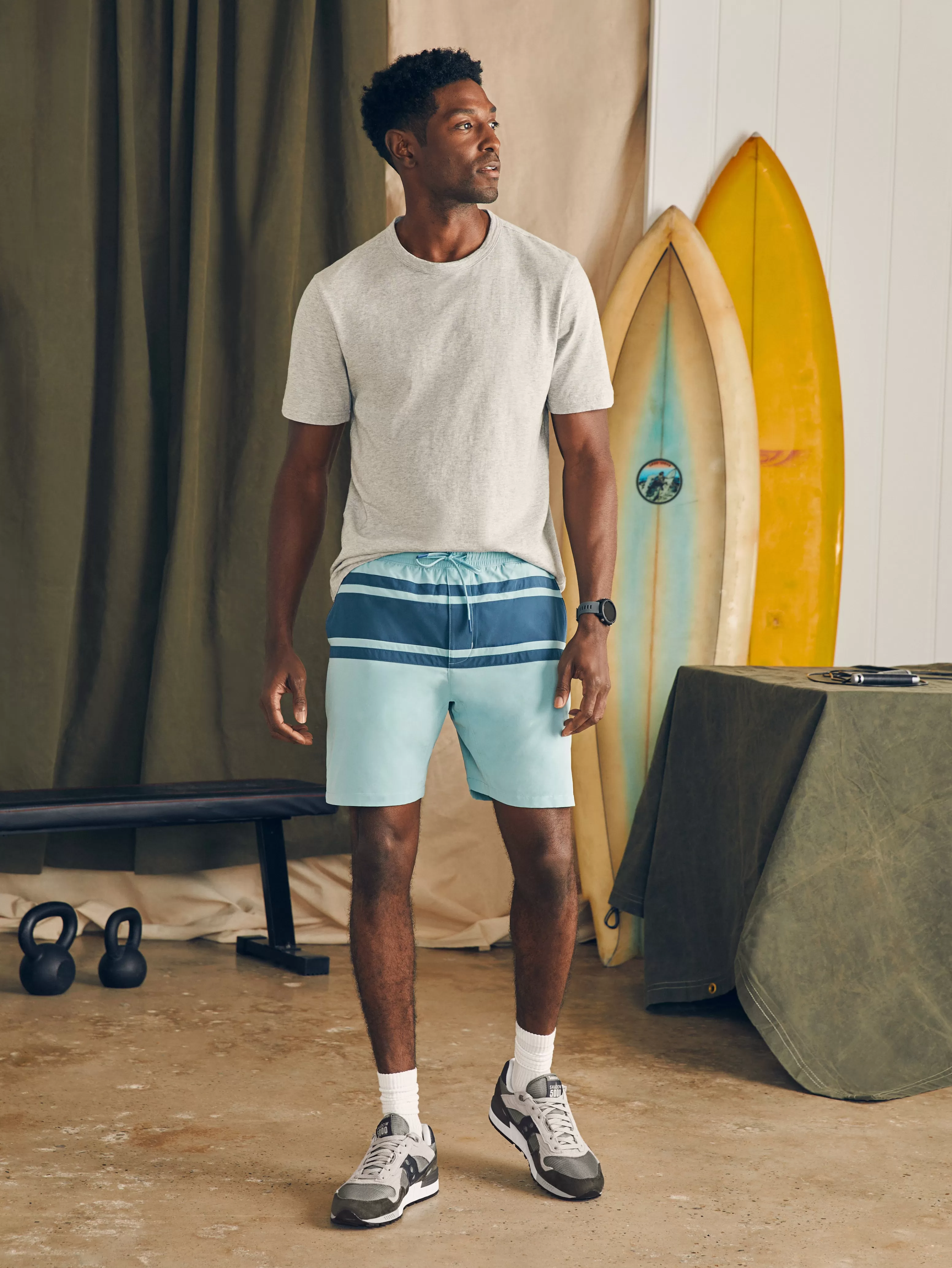 Shorelite Active Swim Short (7" Inseam) - | Faherty Brand Best