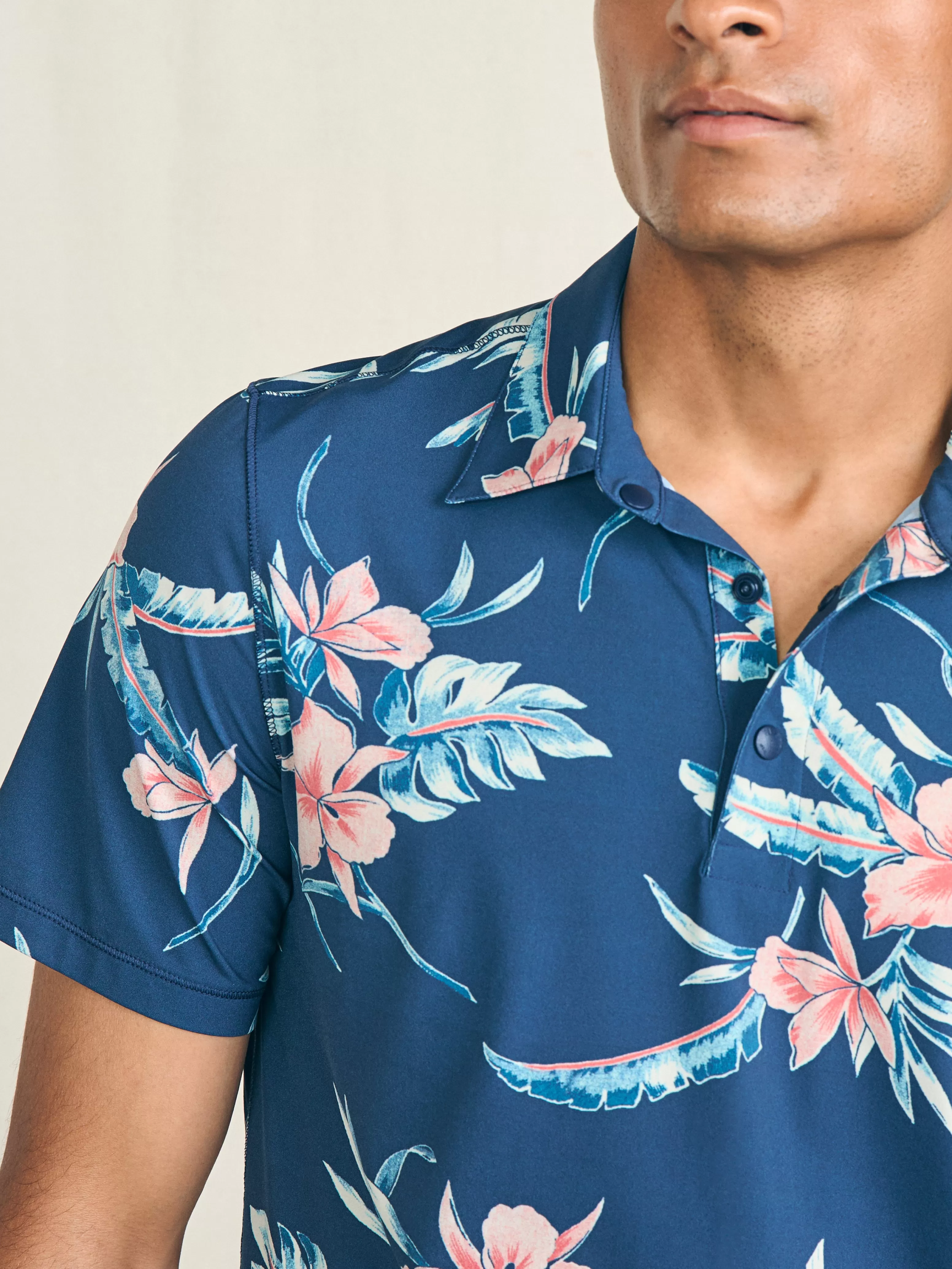 Shorelite Short-Sleeve Tech Polo - | Faherty Brand Shop