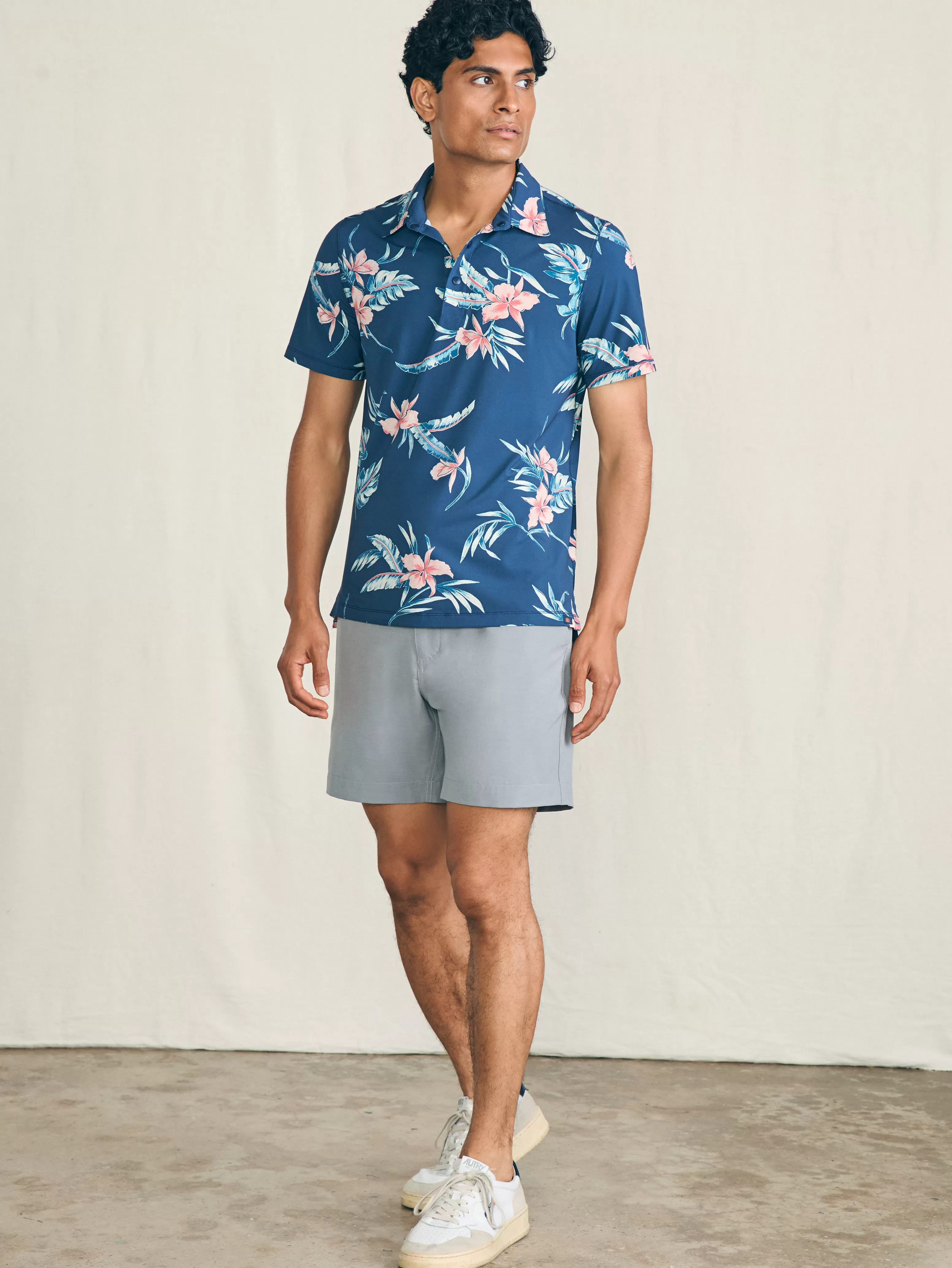 Shorelite Short-Sleeve Tech Polo - | Faherty Brand Shop