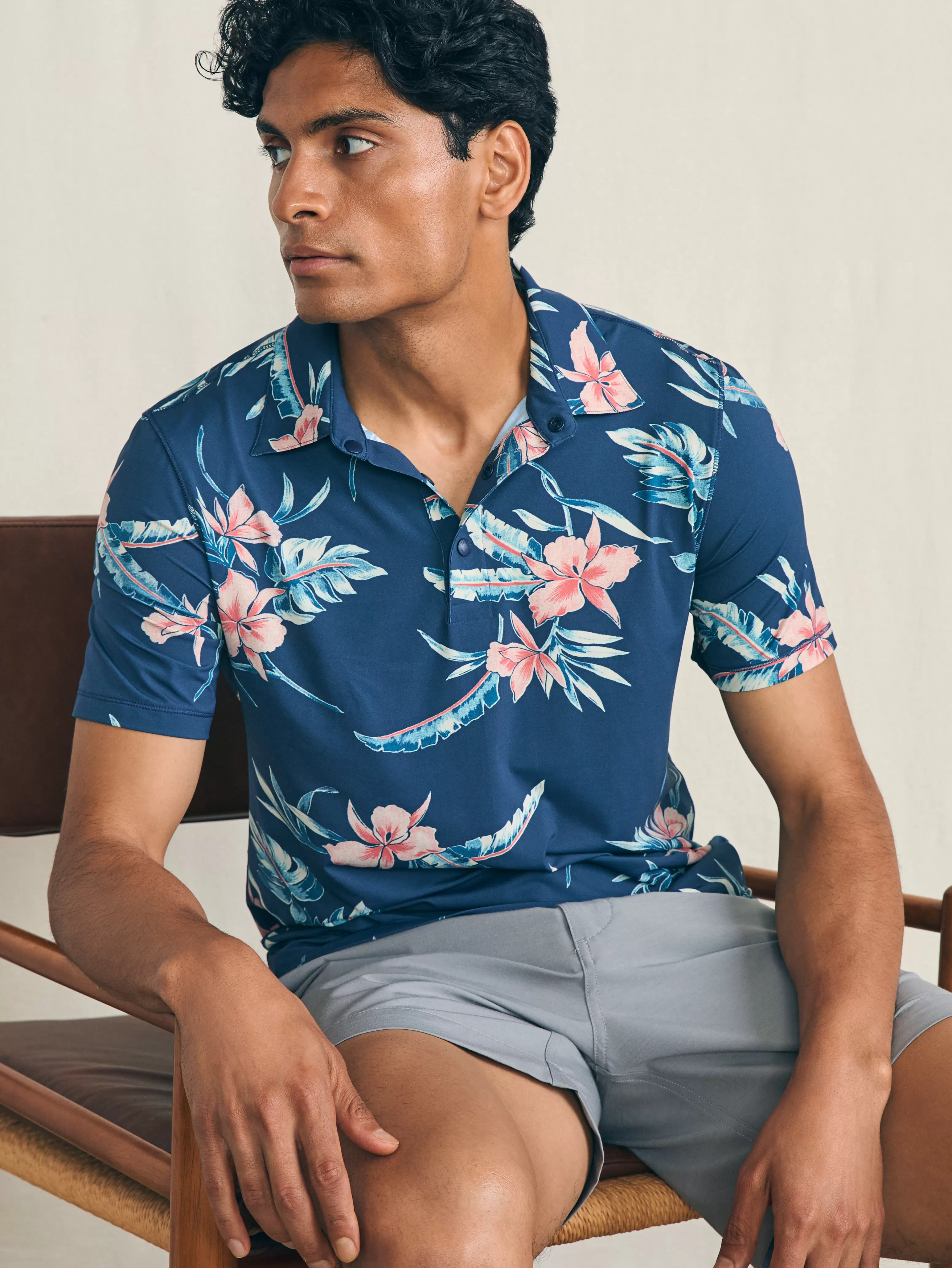 Shorelite Short-Sleeve Tech Polo - | Faherty Brand Shop