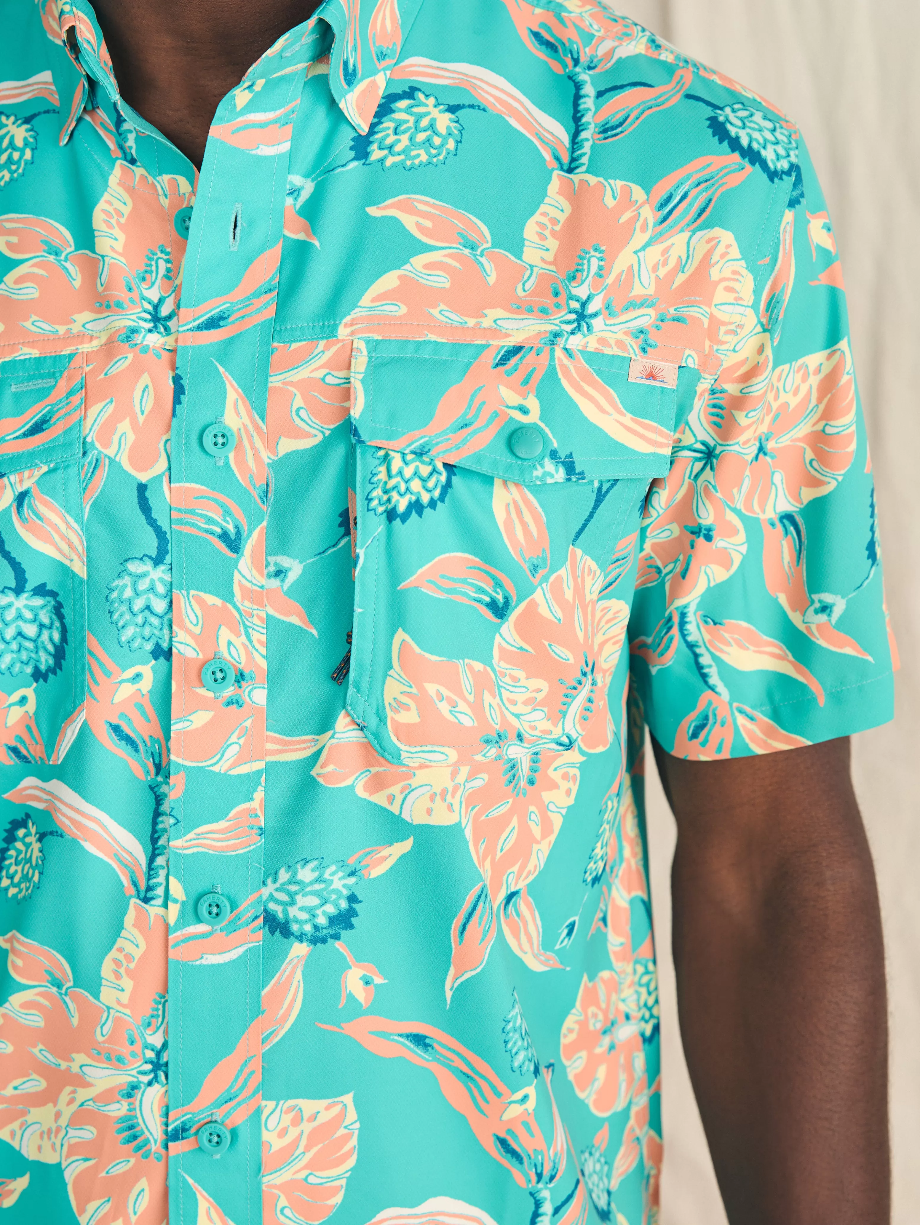 Shorelite Short-Sleeve Tech Shirt - | Faherty Brand Hot