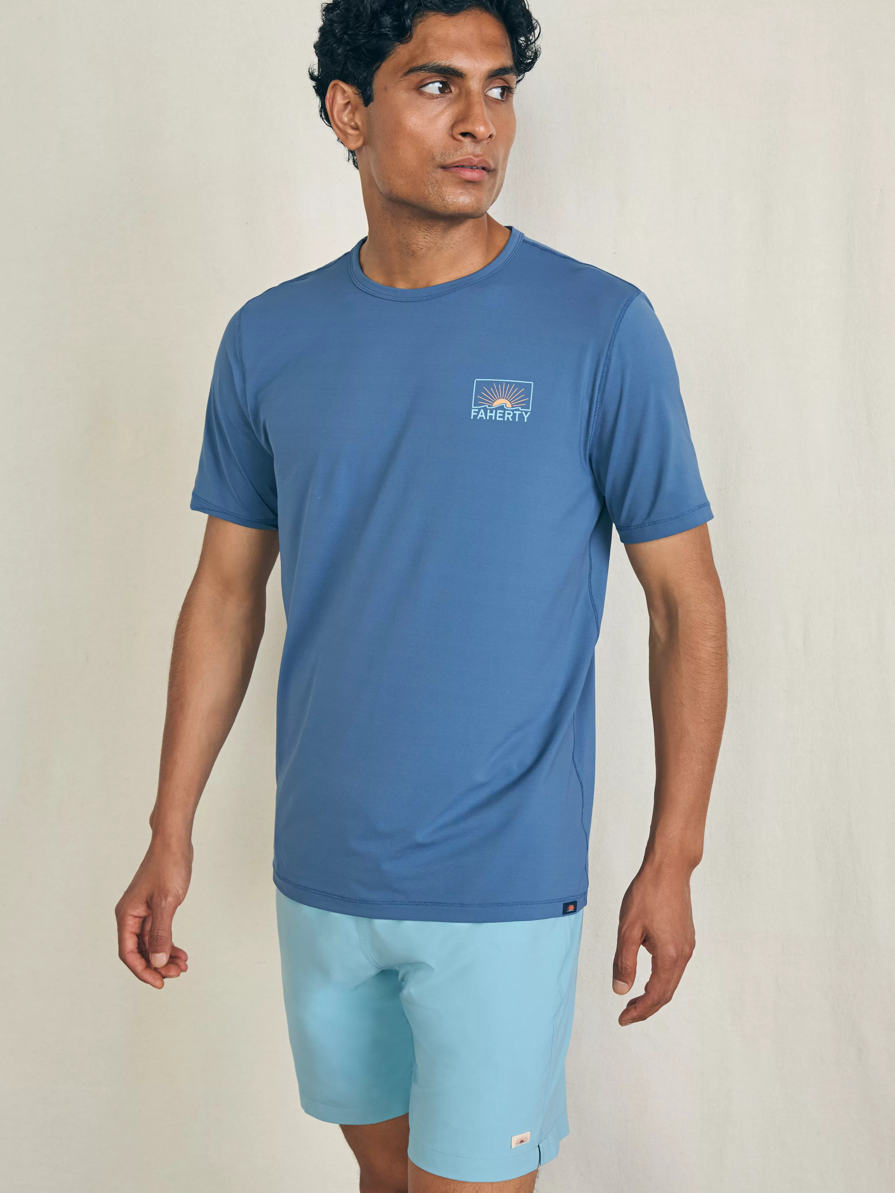 Shorelite Short-Sleeve Tech Tee - | Faherty Brand Shop