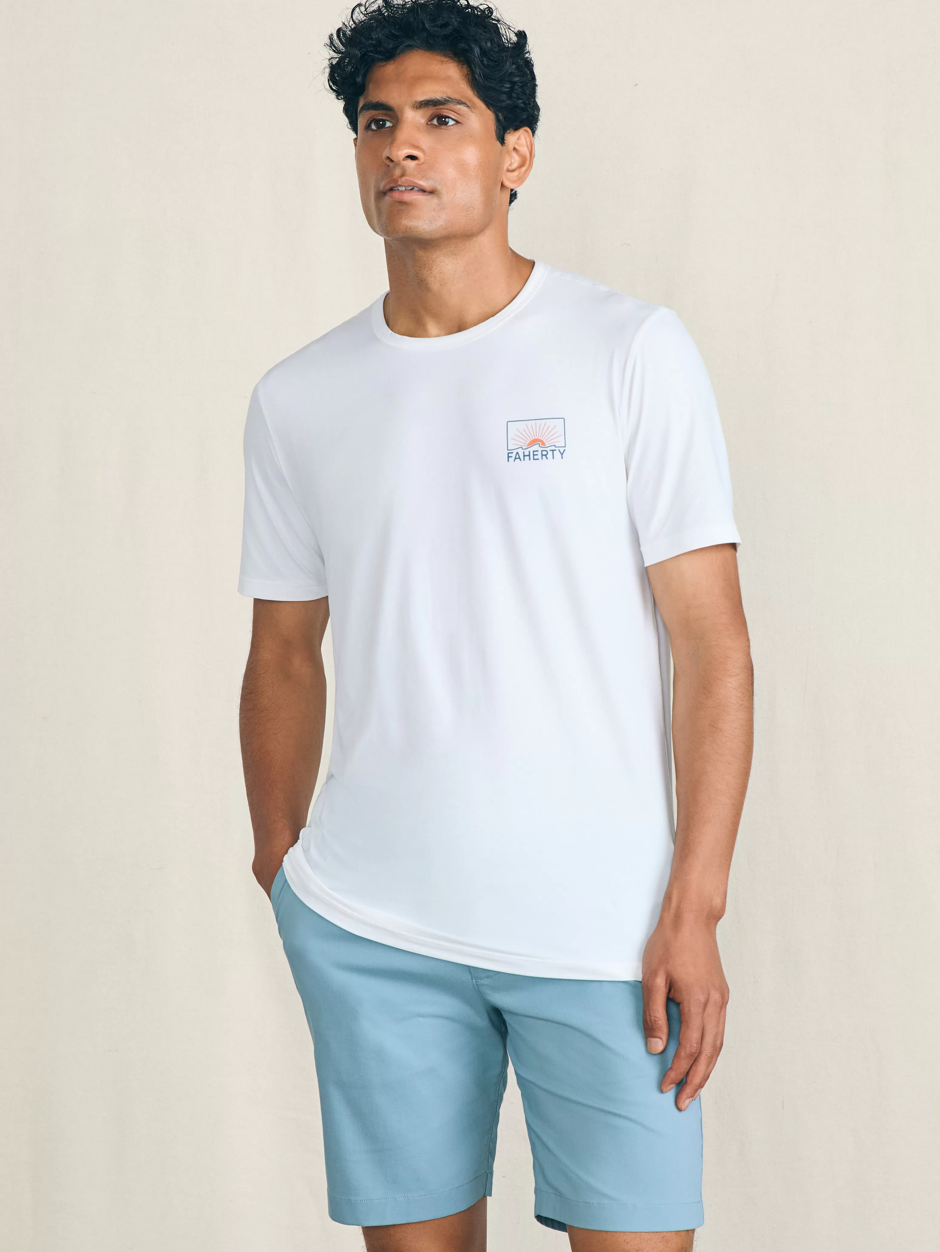 Shorelite Short-Sleeve Tech Tee - | Faherty Brand Discount