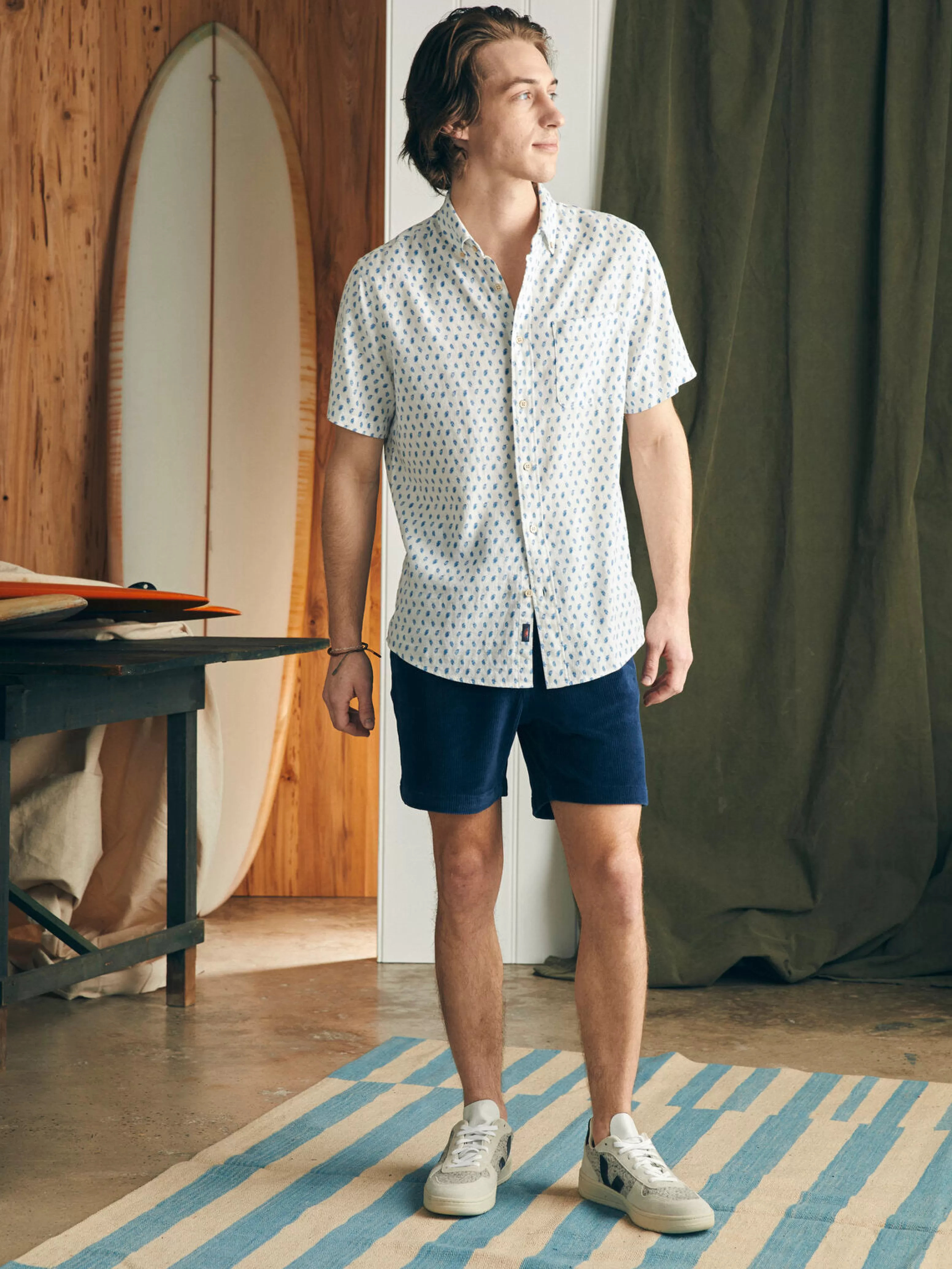 Short-Sleeve Breeze Shirt - | Faherty Brand Sale