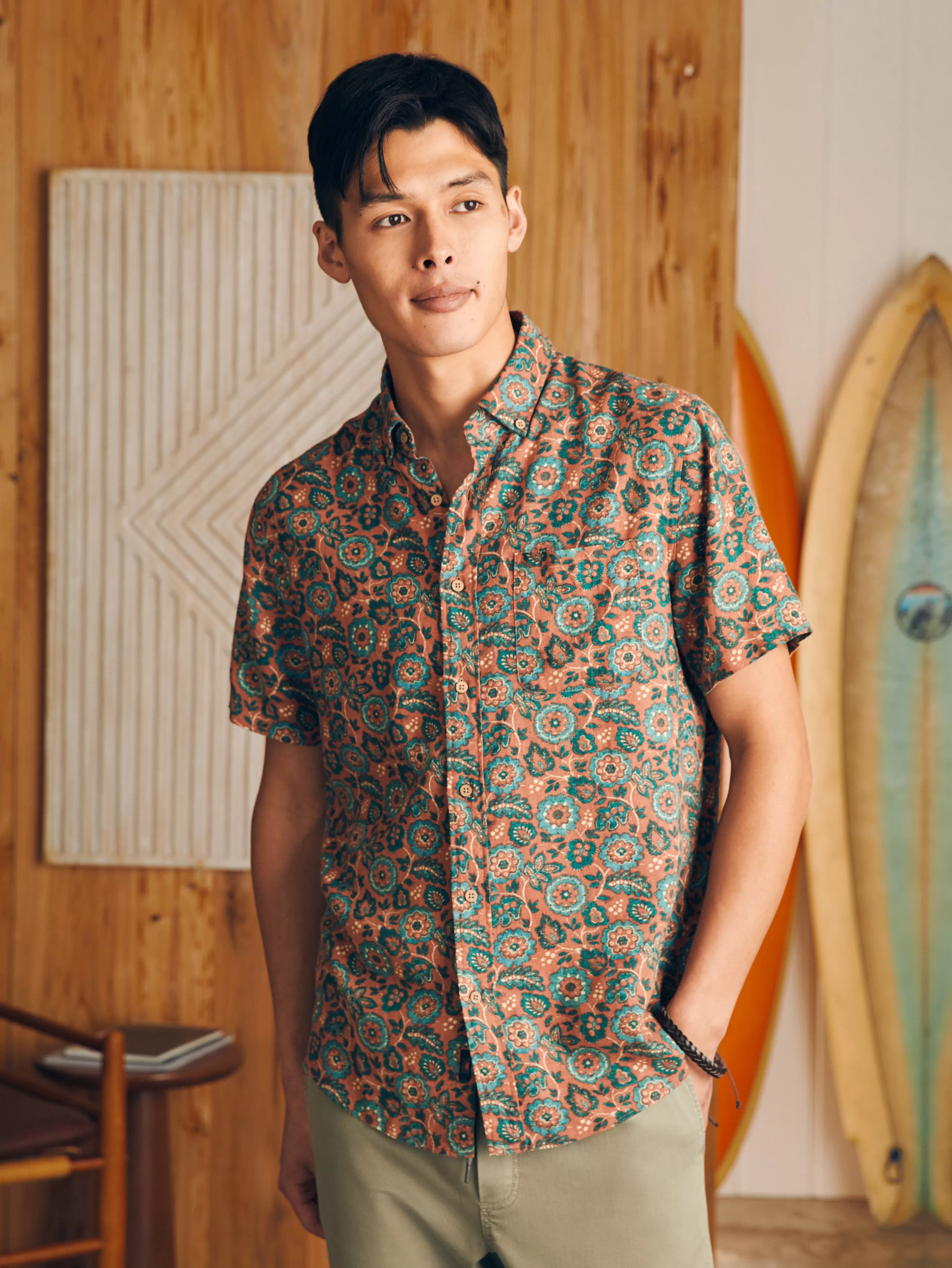 Short-Sleeve Breeze Shirt - | Faherty Brand Flash Sale