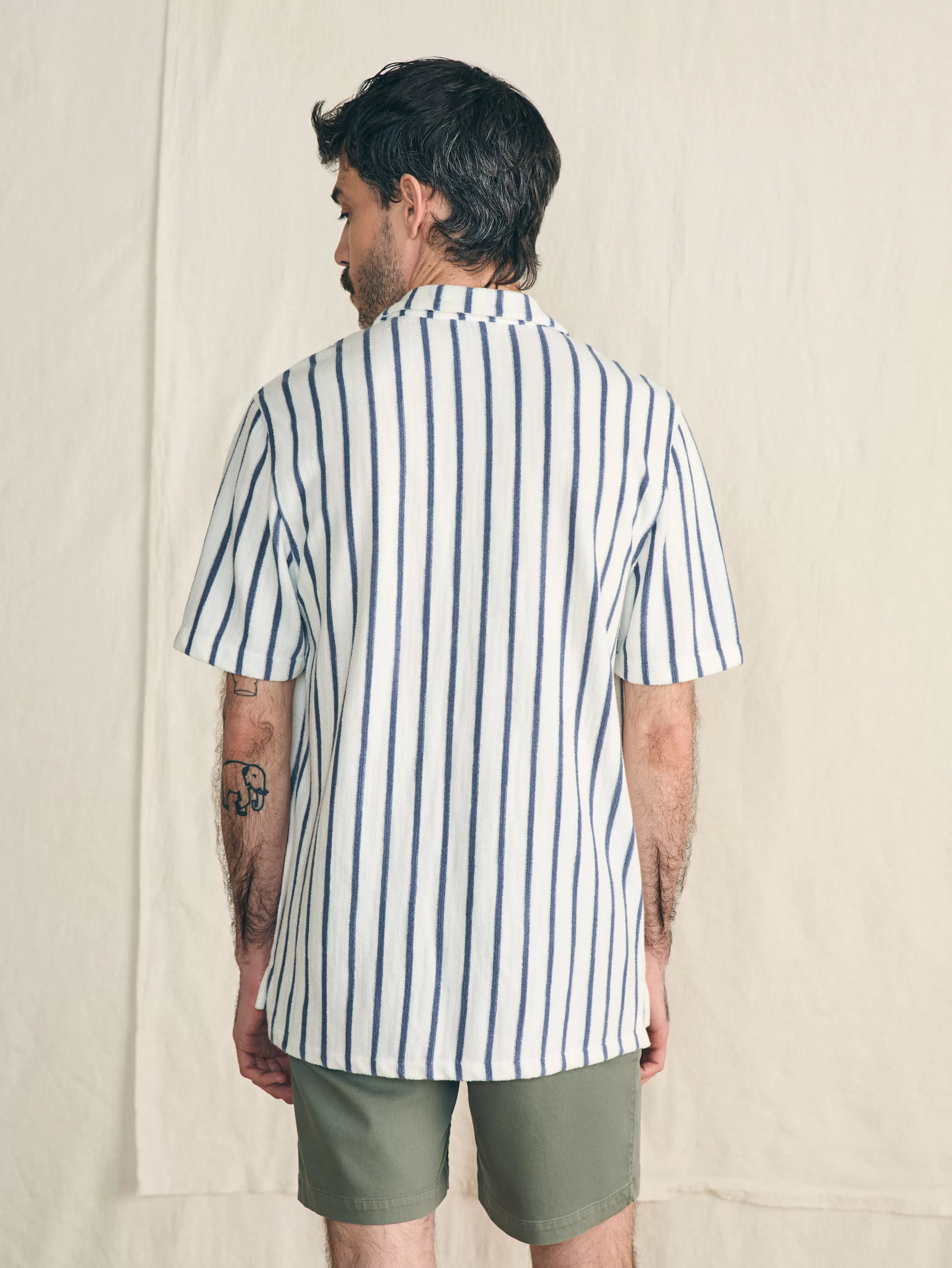 Short-Sleeve Cabana Towel Terry Shirt - | Faherty Brand Sale