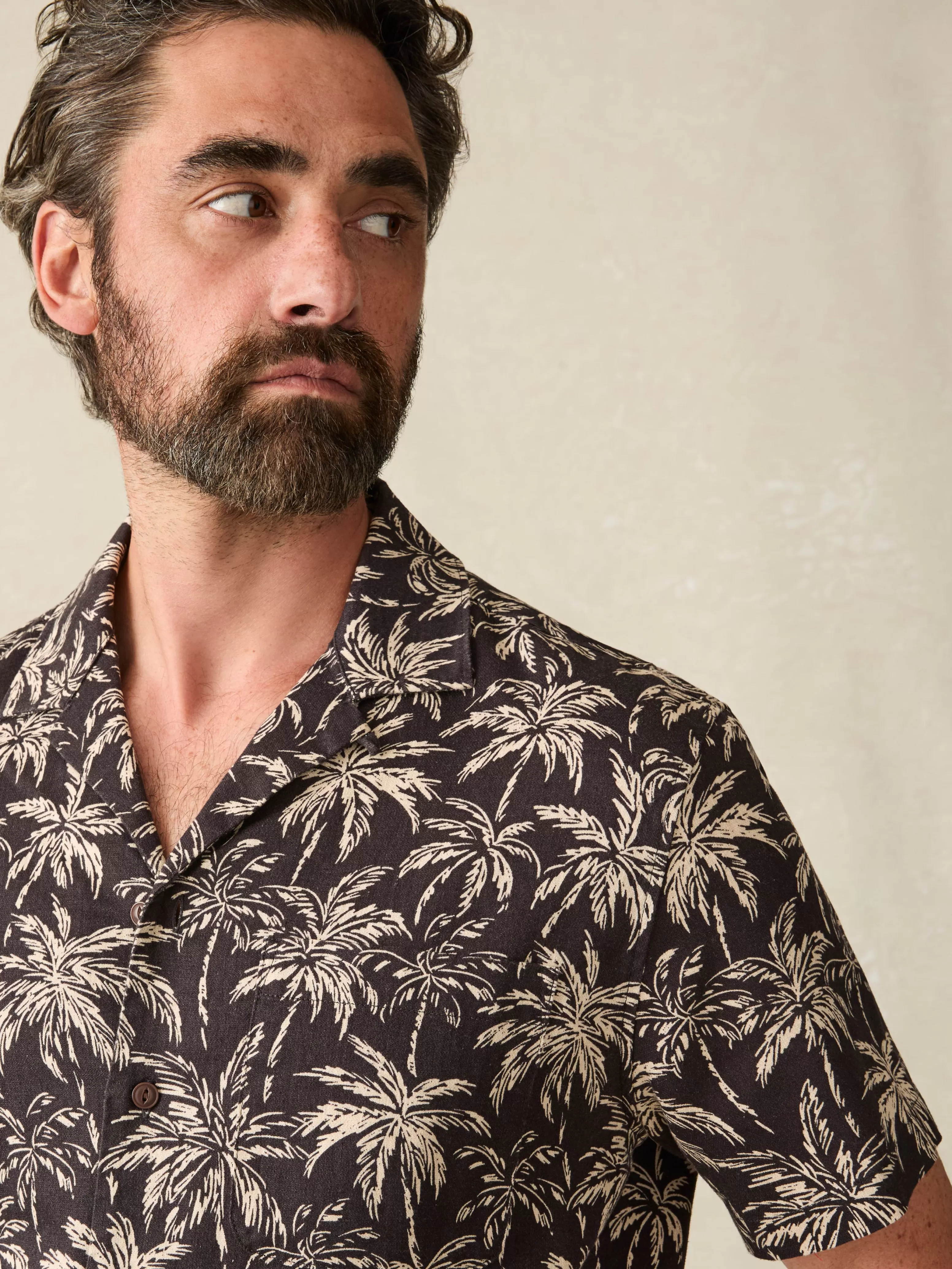 Short-Sleeve Hemp Blend Camp Shirt - | Faherty Brand Cheap