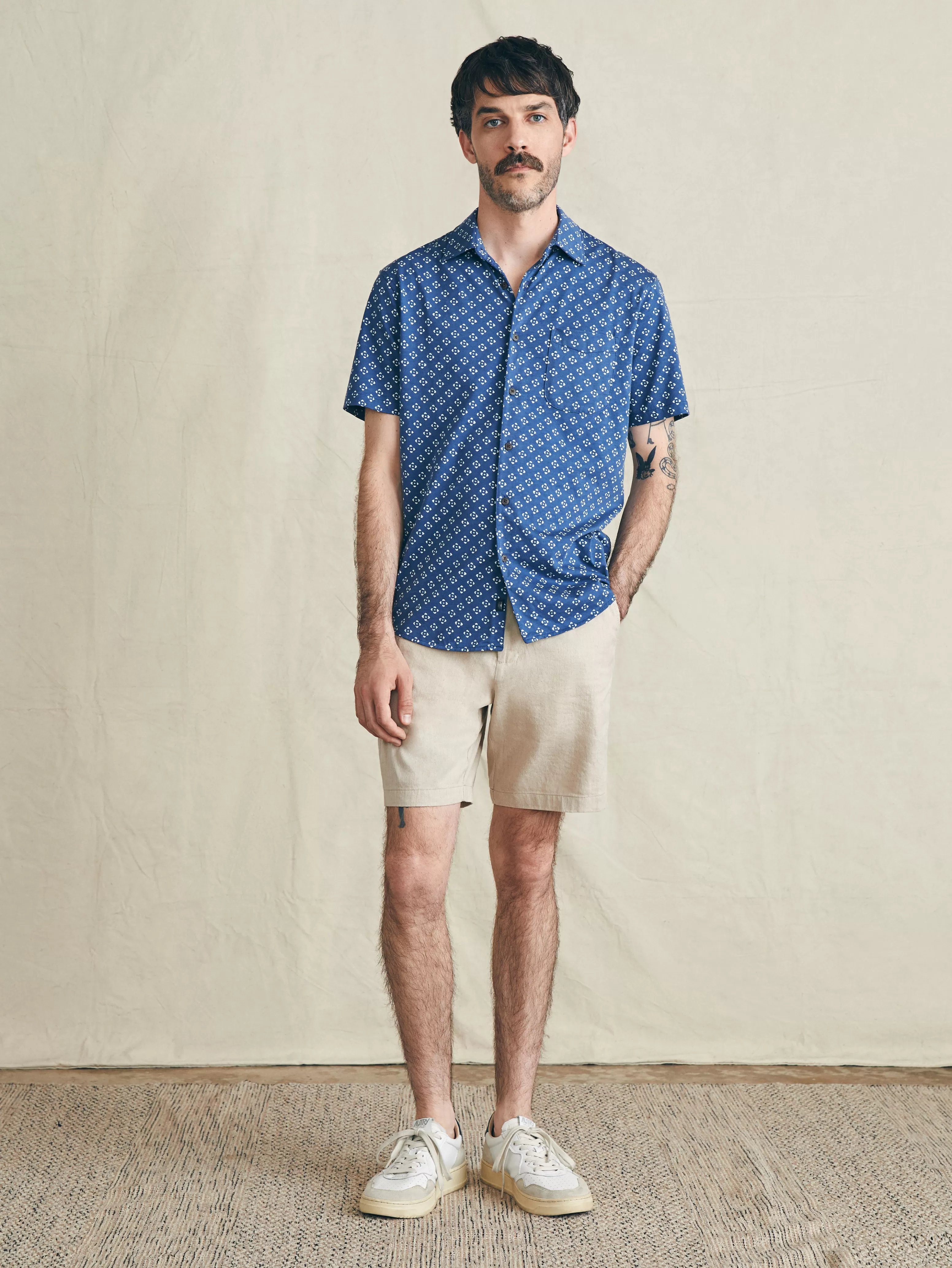 Short-Sleeve Hermosa Knit Shirt - | Faherty Brand Cheap