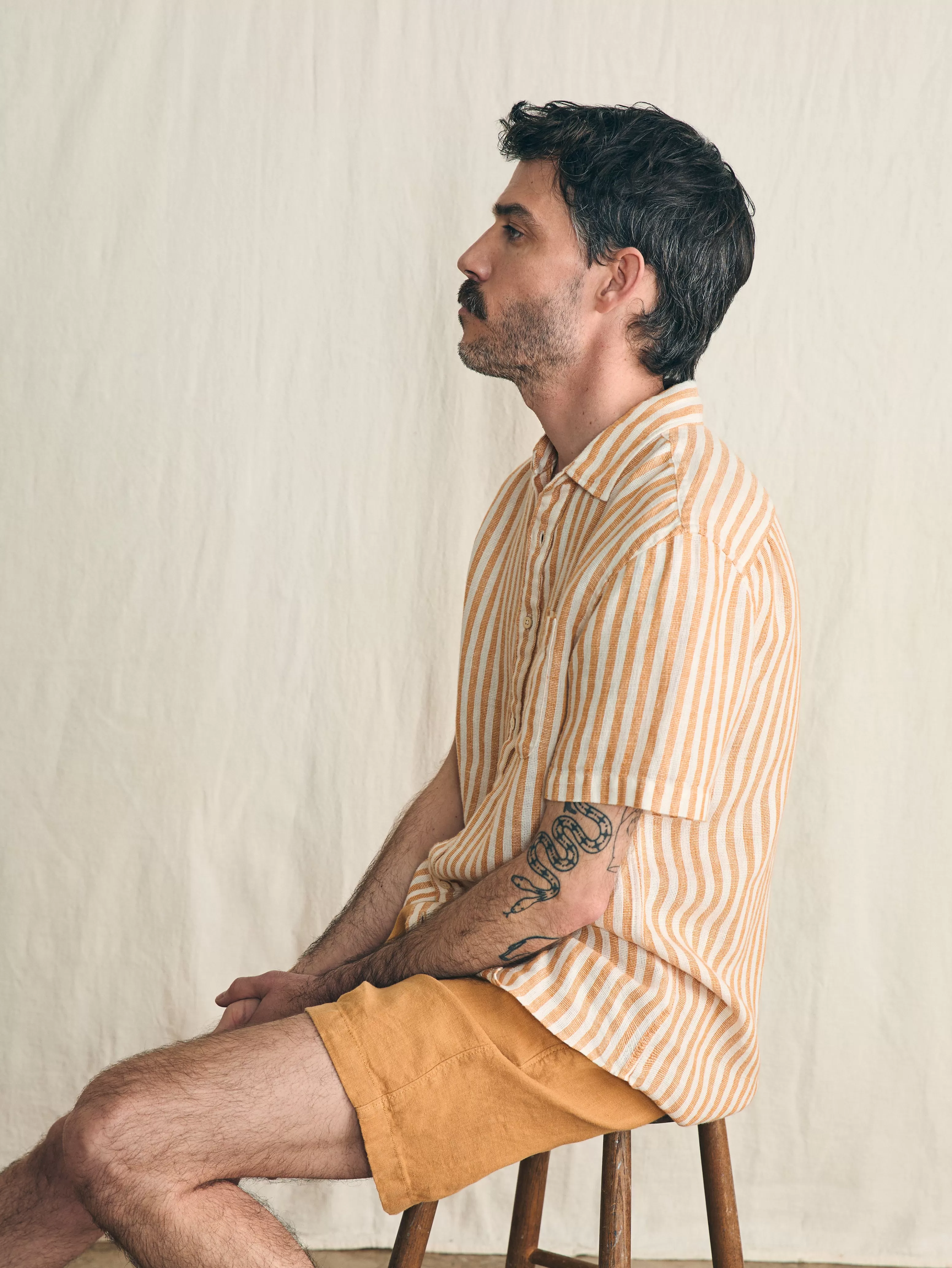 Short-Sleeve Palma Linen Shirt - | Faherty Brand Best Sale