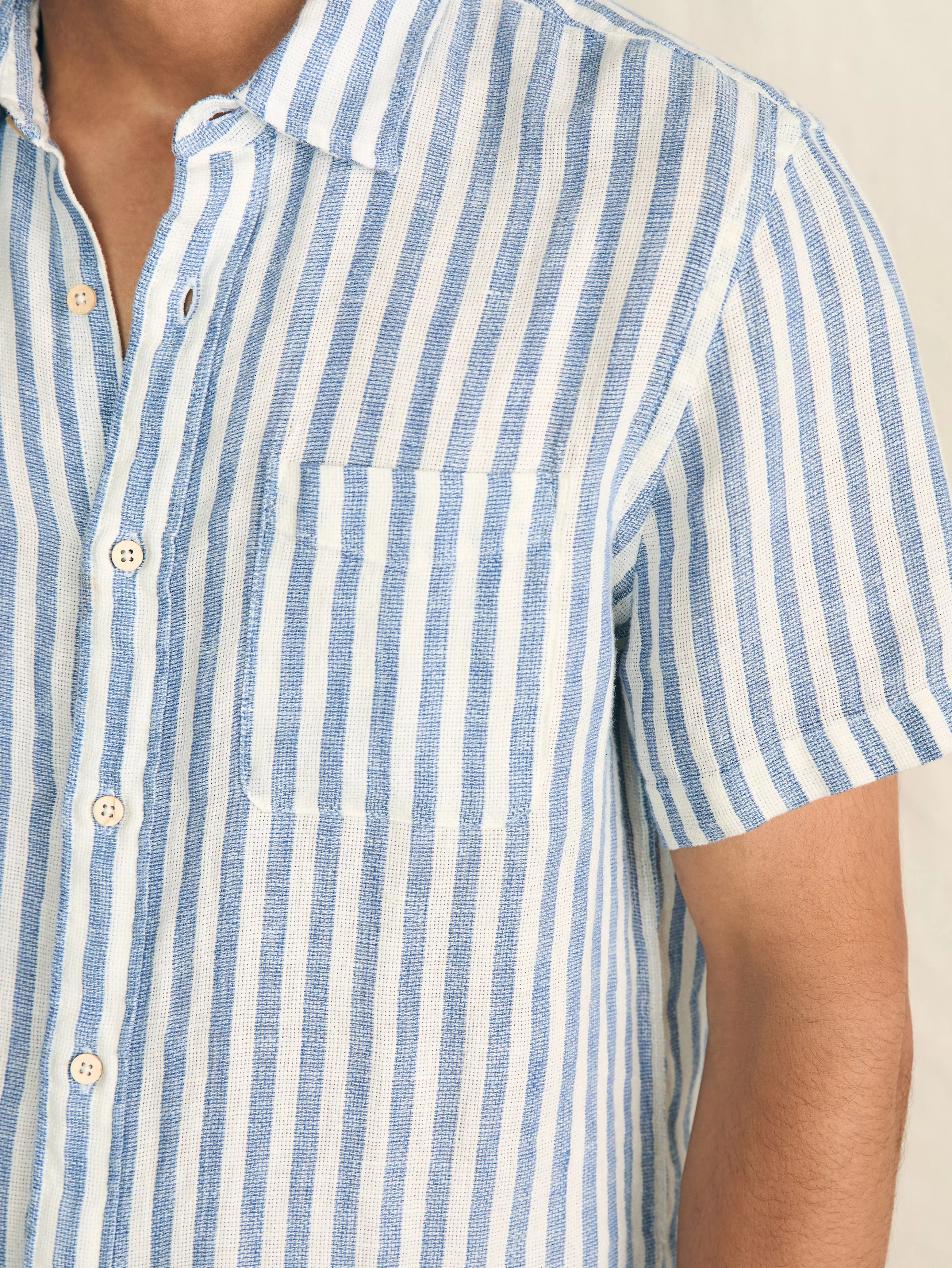 Short-Sleeve Palma Linen Shirt - | Faherty Brand Outlet