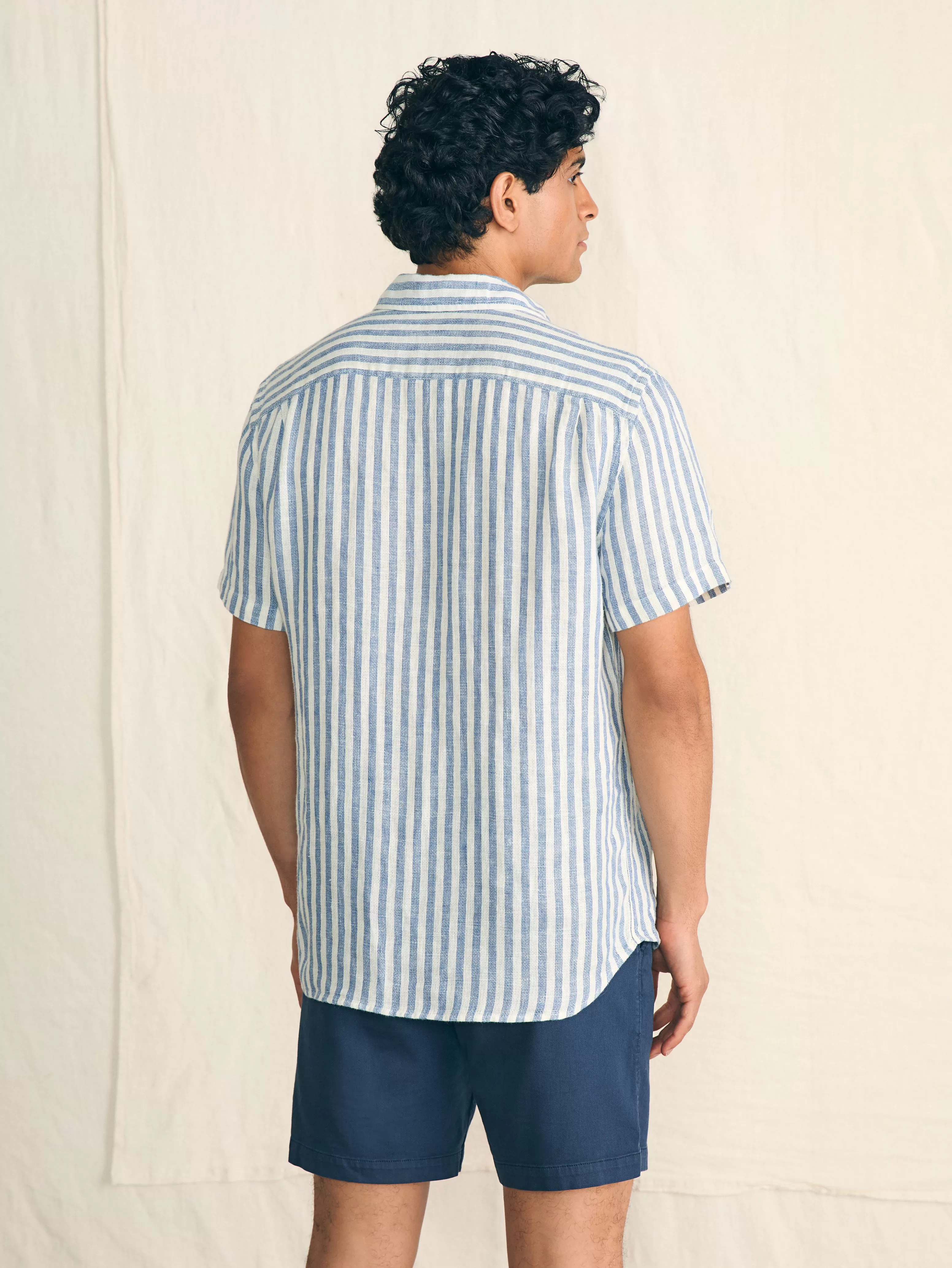Short-Sleeve Palma Linen Shirt - | Faherty Brand Outlet
