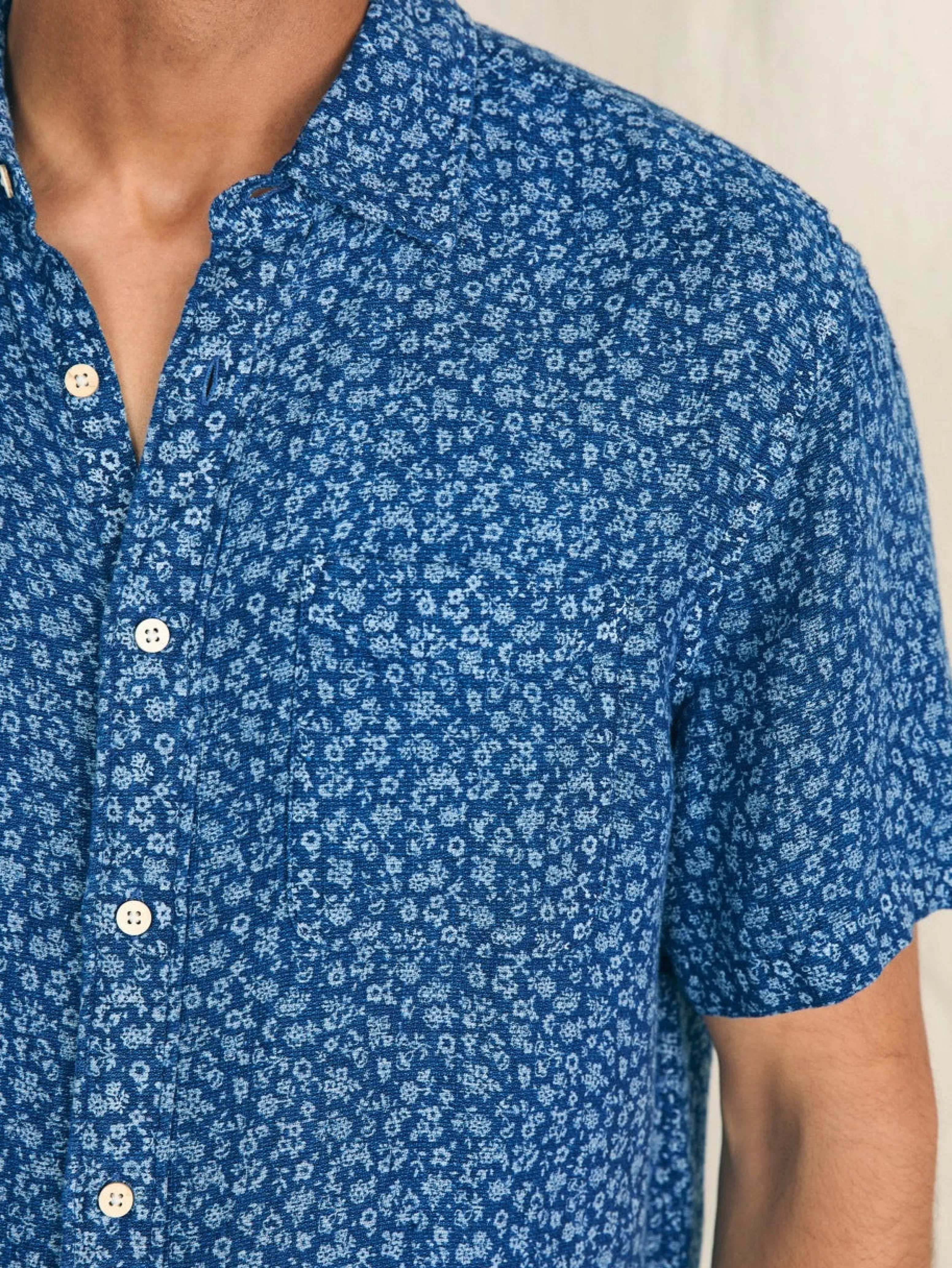 Short-Sleeve Palma Linen Shirt - | Faherty Brand Clearance