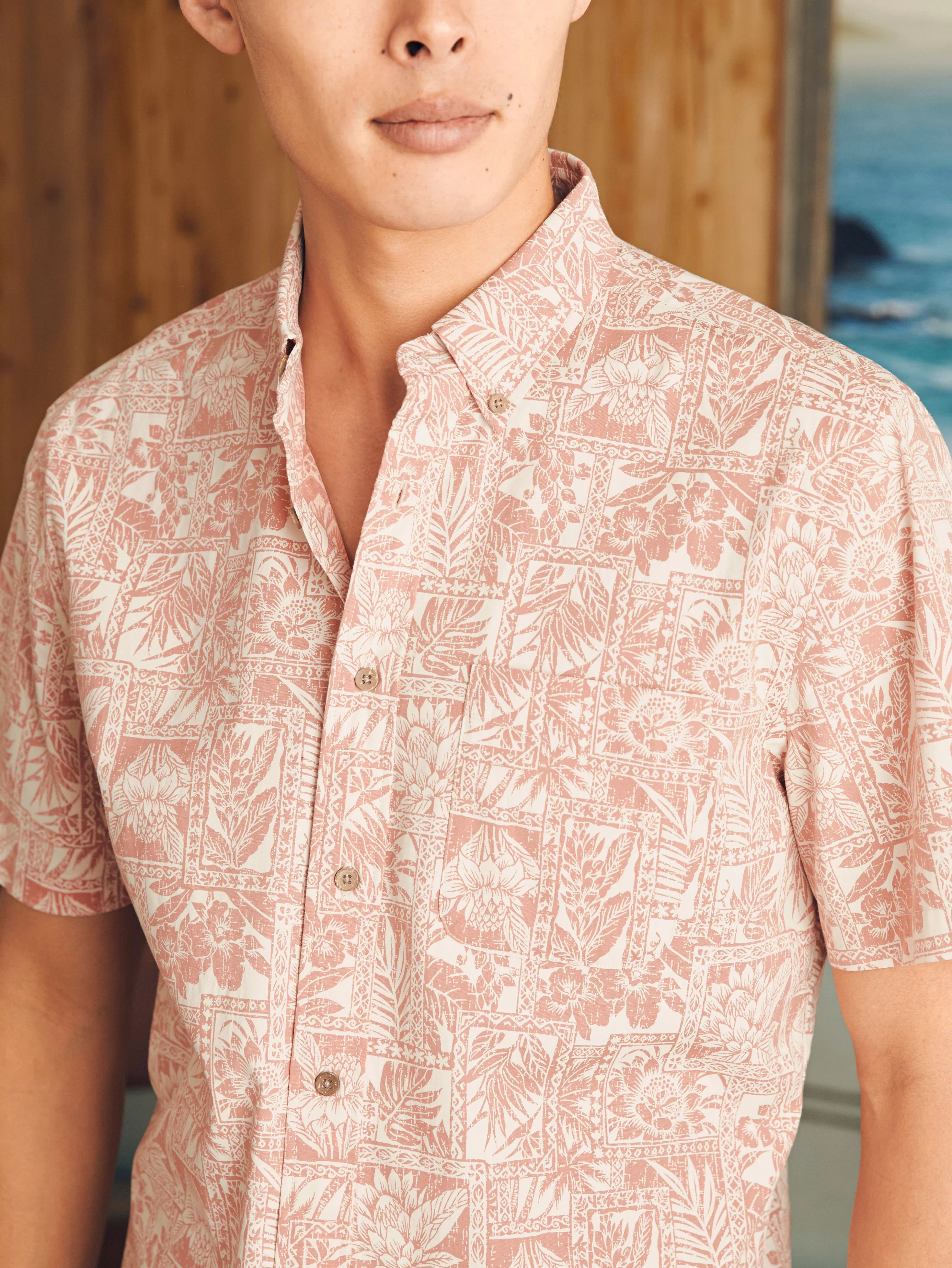 Short-Sleeve Stretch Playa Shirt - | Faherty Brand Fashion