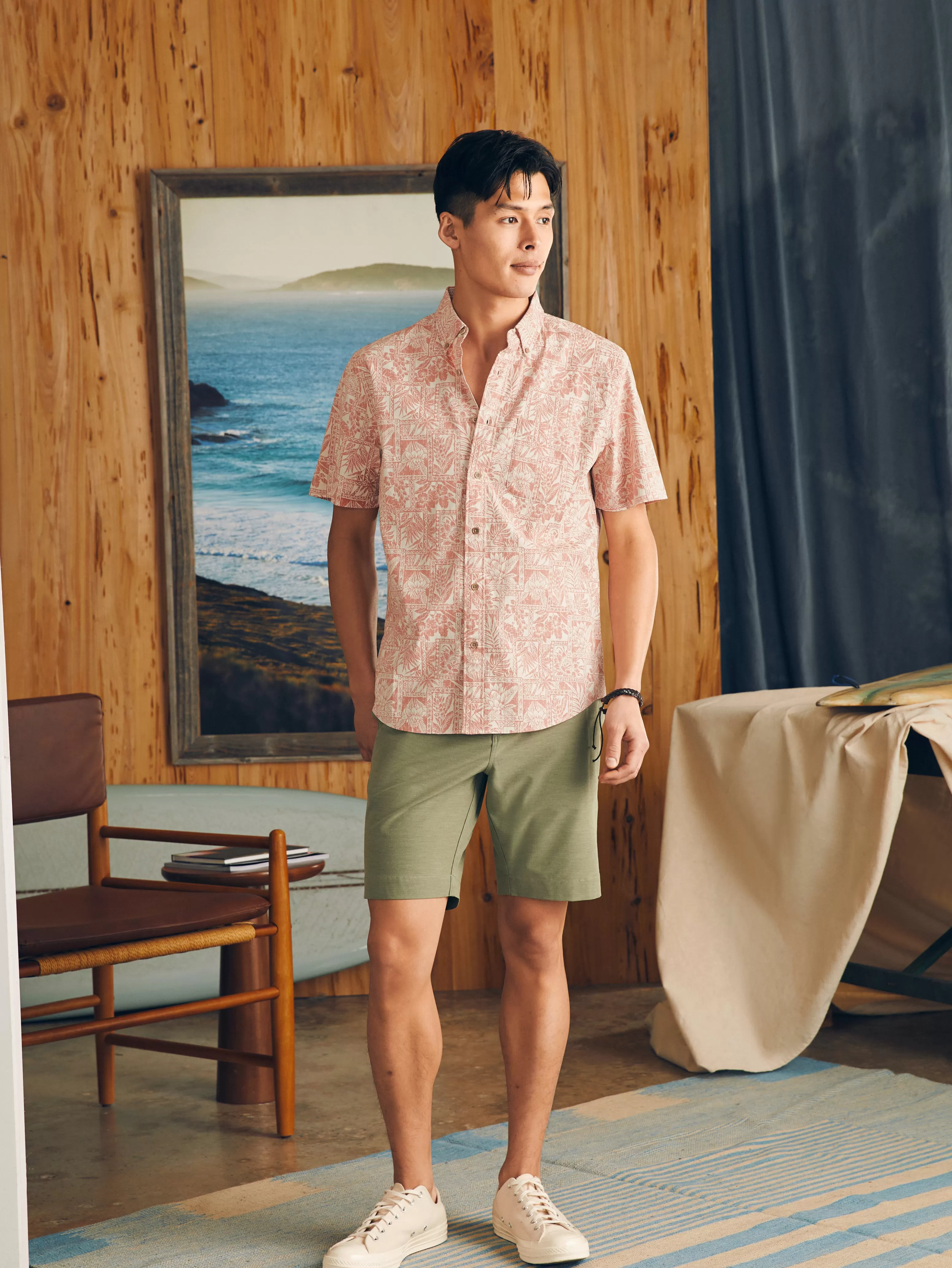 Short-Sleeve Stretch Playa Shirt - | Faherty Brand Fashion