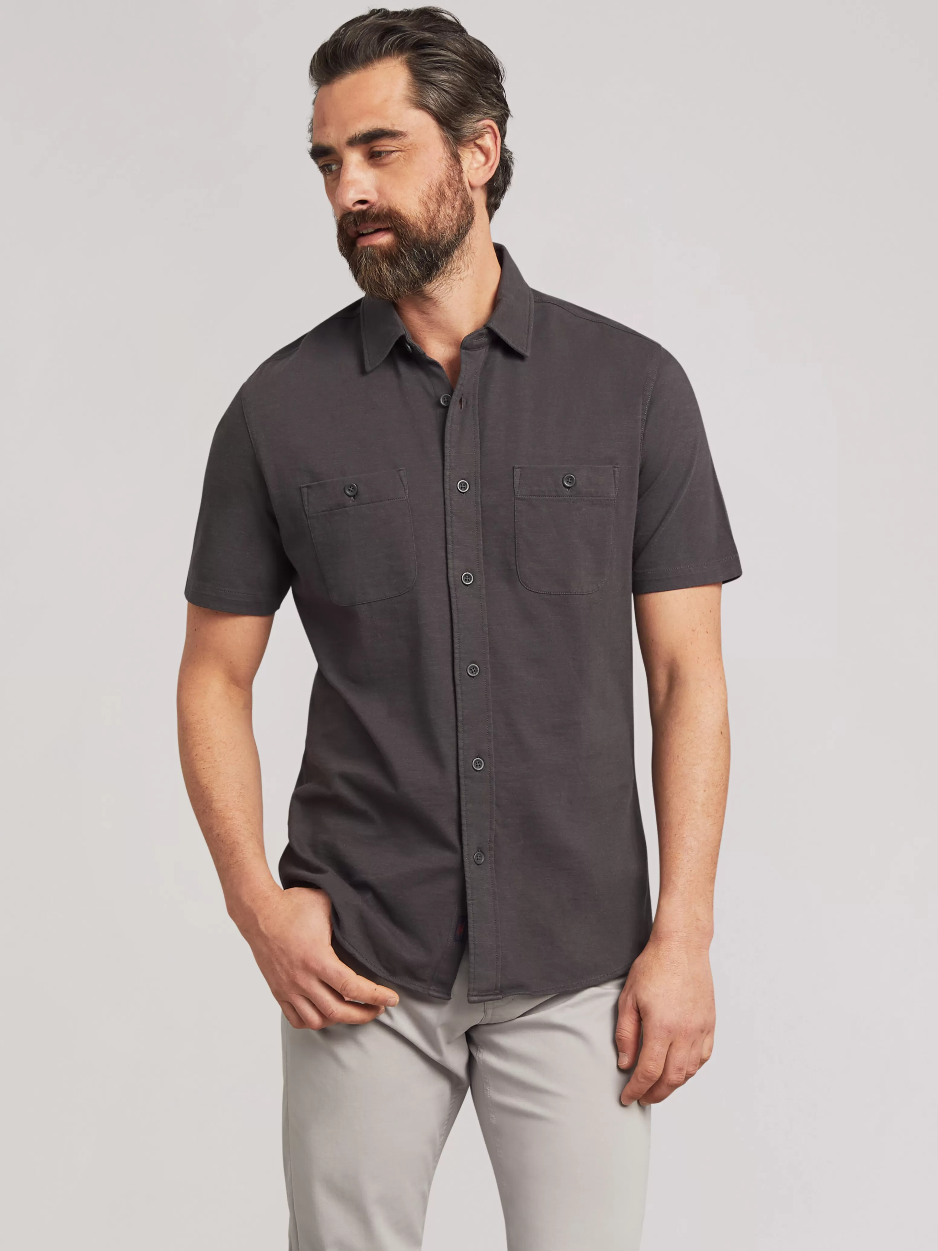 Short-Sleeve Sunwashed Knit Shirt - | Faherty Brand Cheap