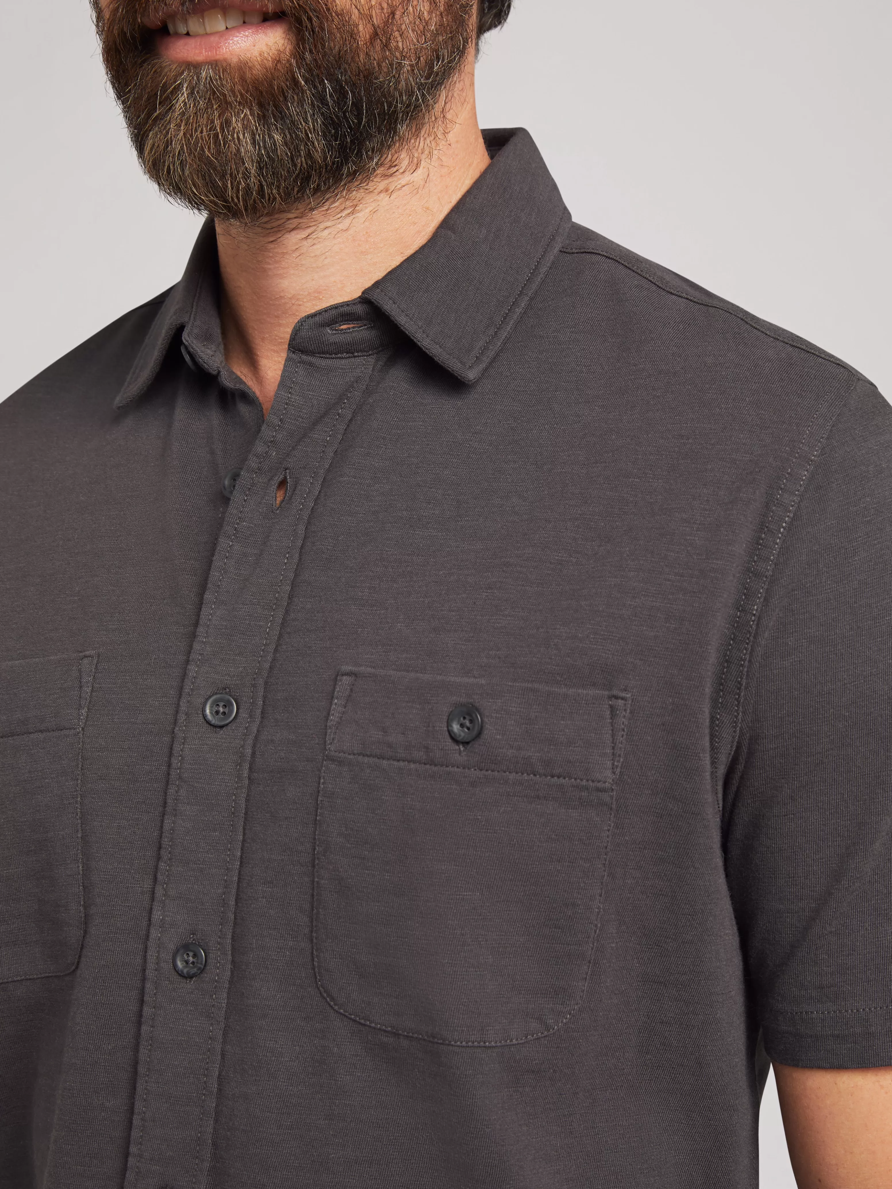 Short-Sleeve Sunwashed Knit Shirt (Tall) - | Faherty Brand Outlet