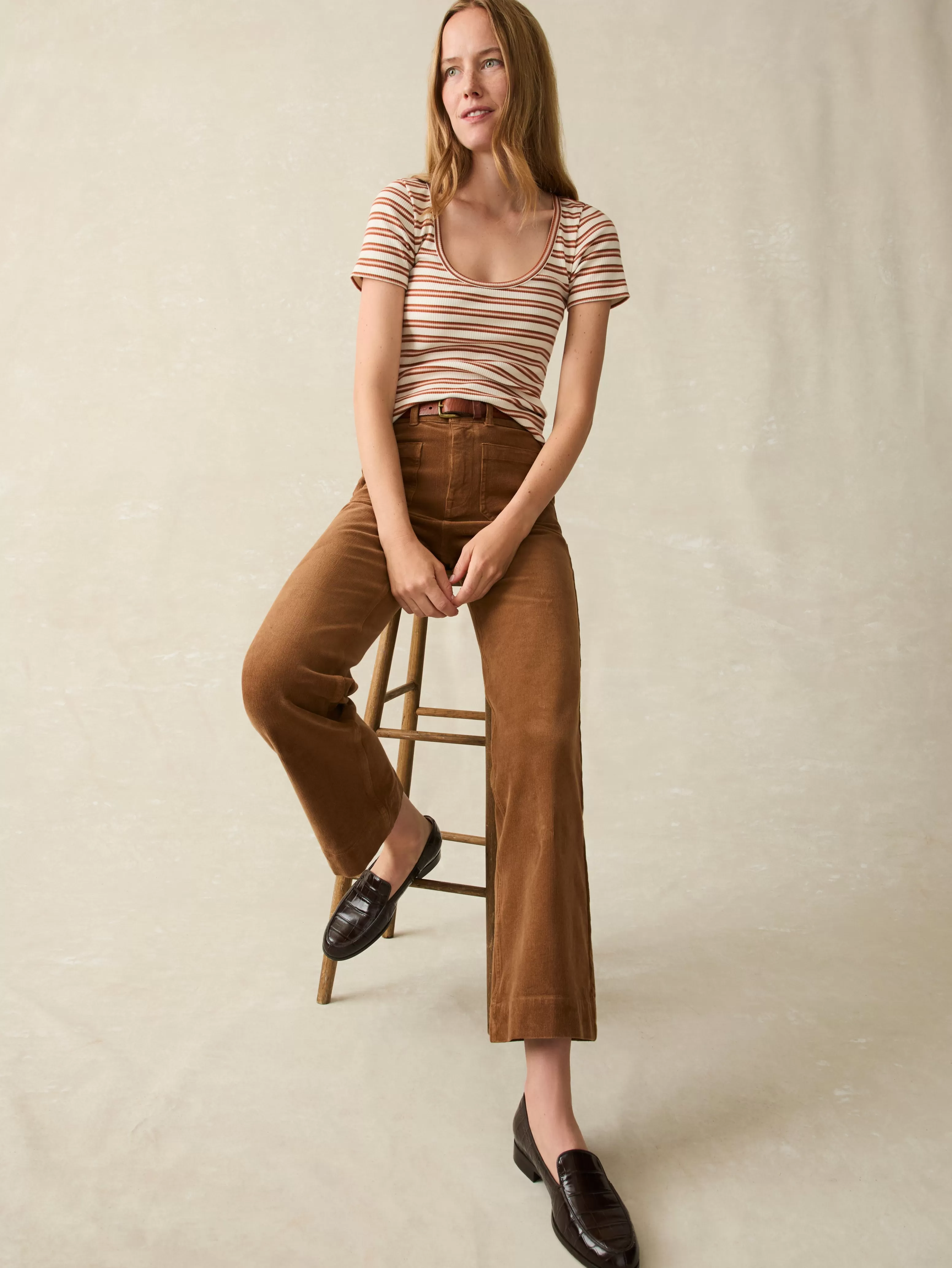 Softstretch Cord Patch Pocket Pant - | Faherty Brand Best