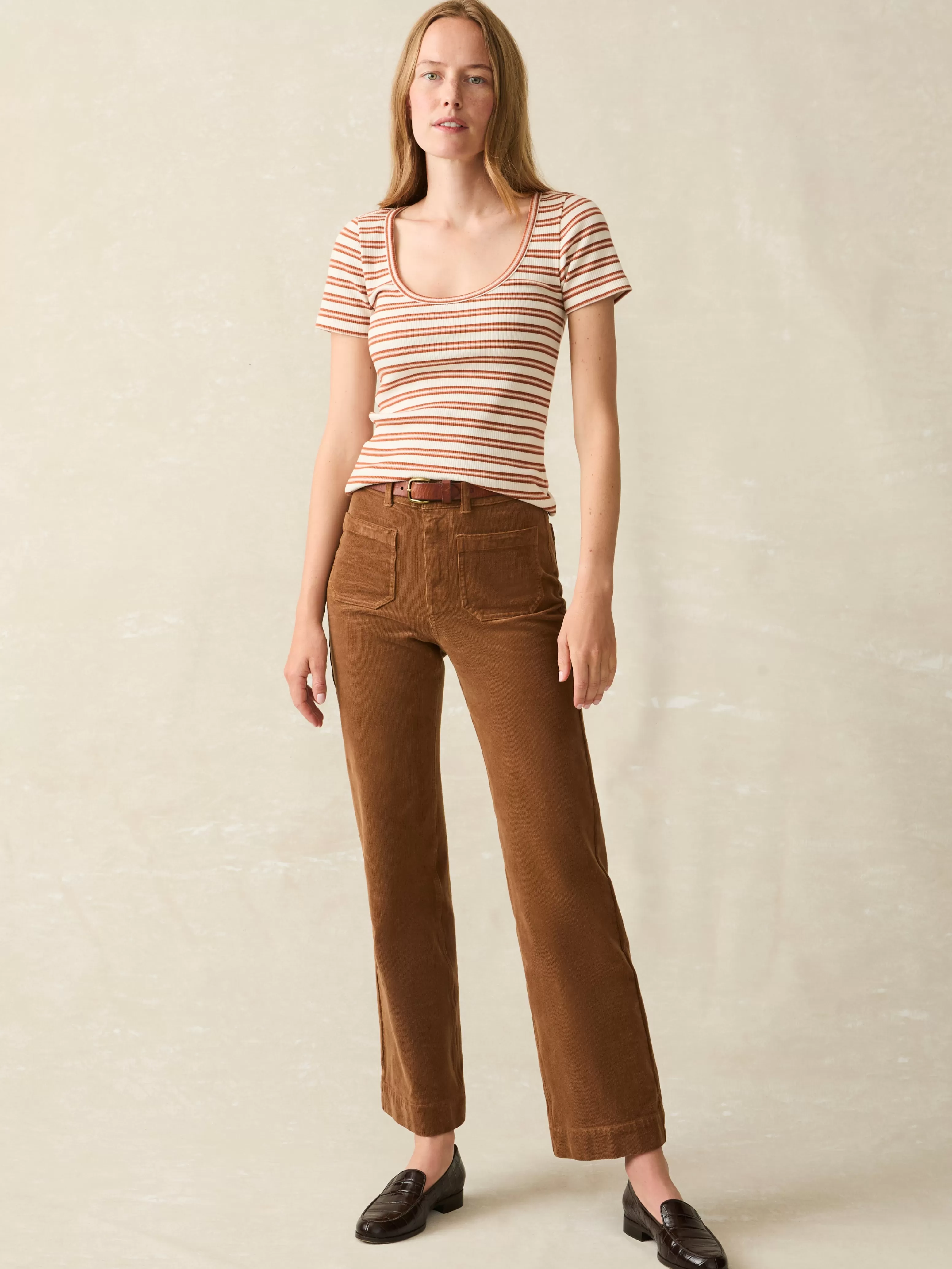 Softstretch Cord Patch Pocket Pant - | Faherty Brand Best