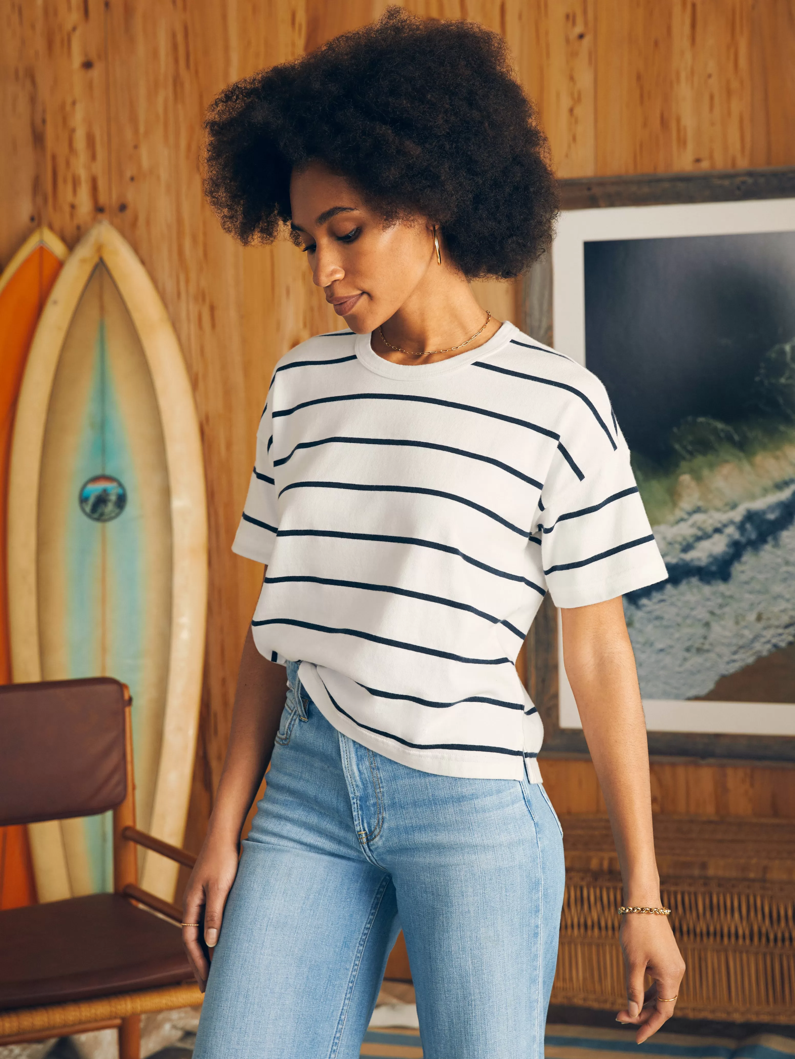 Sport Jersey Short-Sleeve Tee - | Faherty Brand Flash Sale