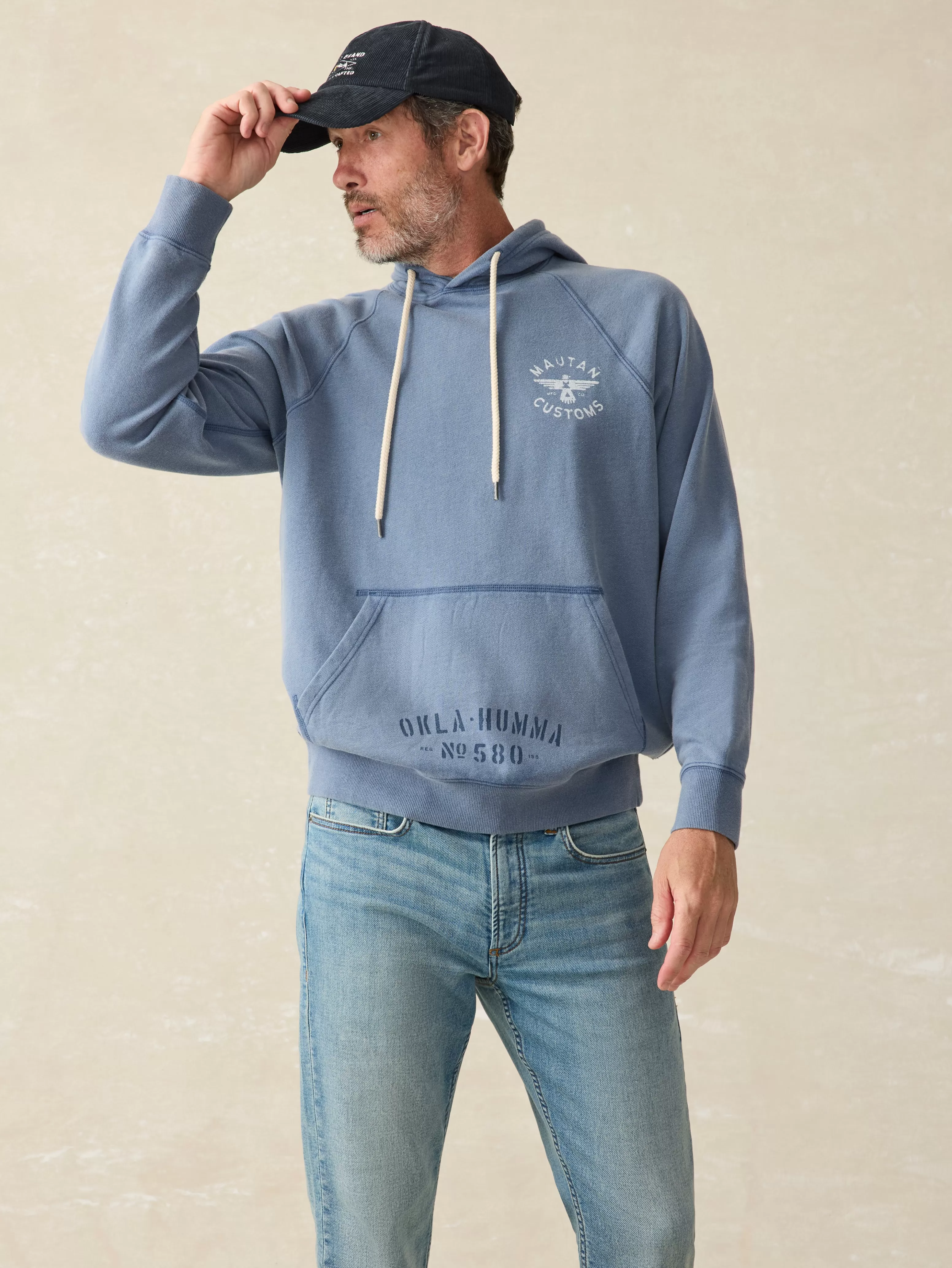 Steven Paul Judd Fleece Hoodie - | Faherty Brand Sale