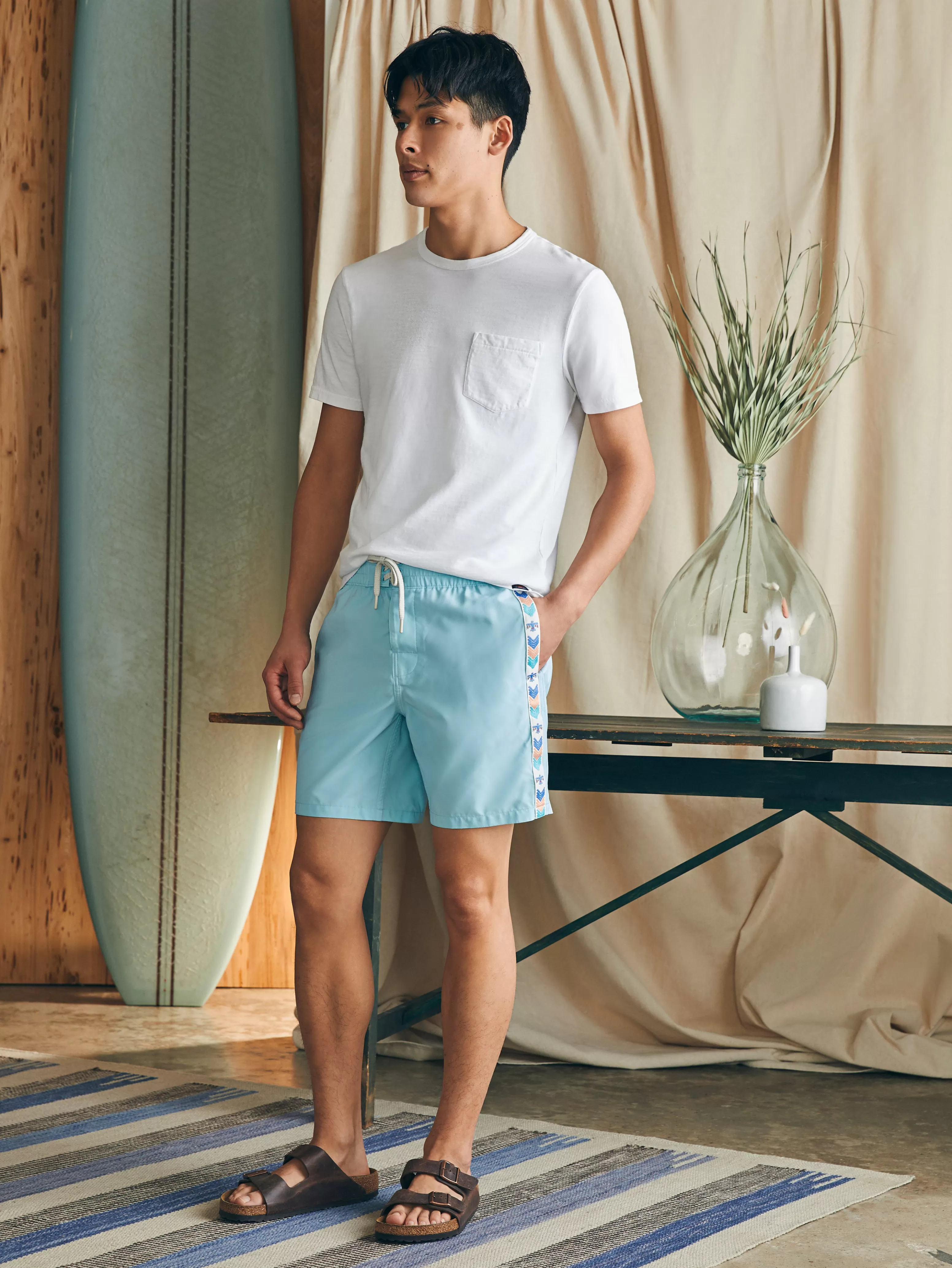Steven Paul Judd Good Medicine Sunwashed Boardshort - | Faherty Brand Sale