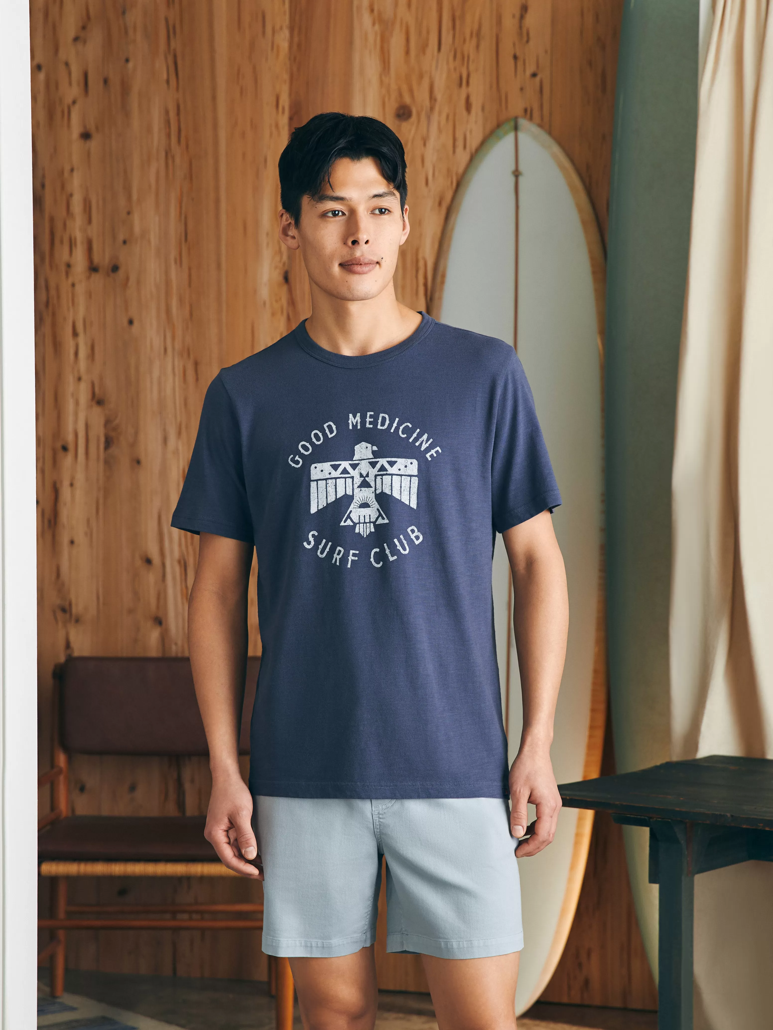 Steven Paul Judd Good Medicine Surf Club Tee - | Faherty Brand Cheap