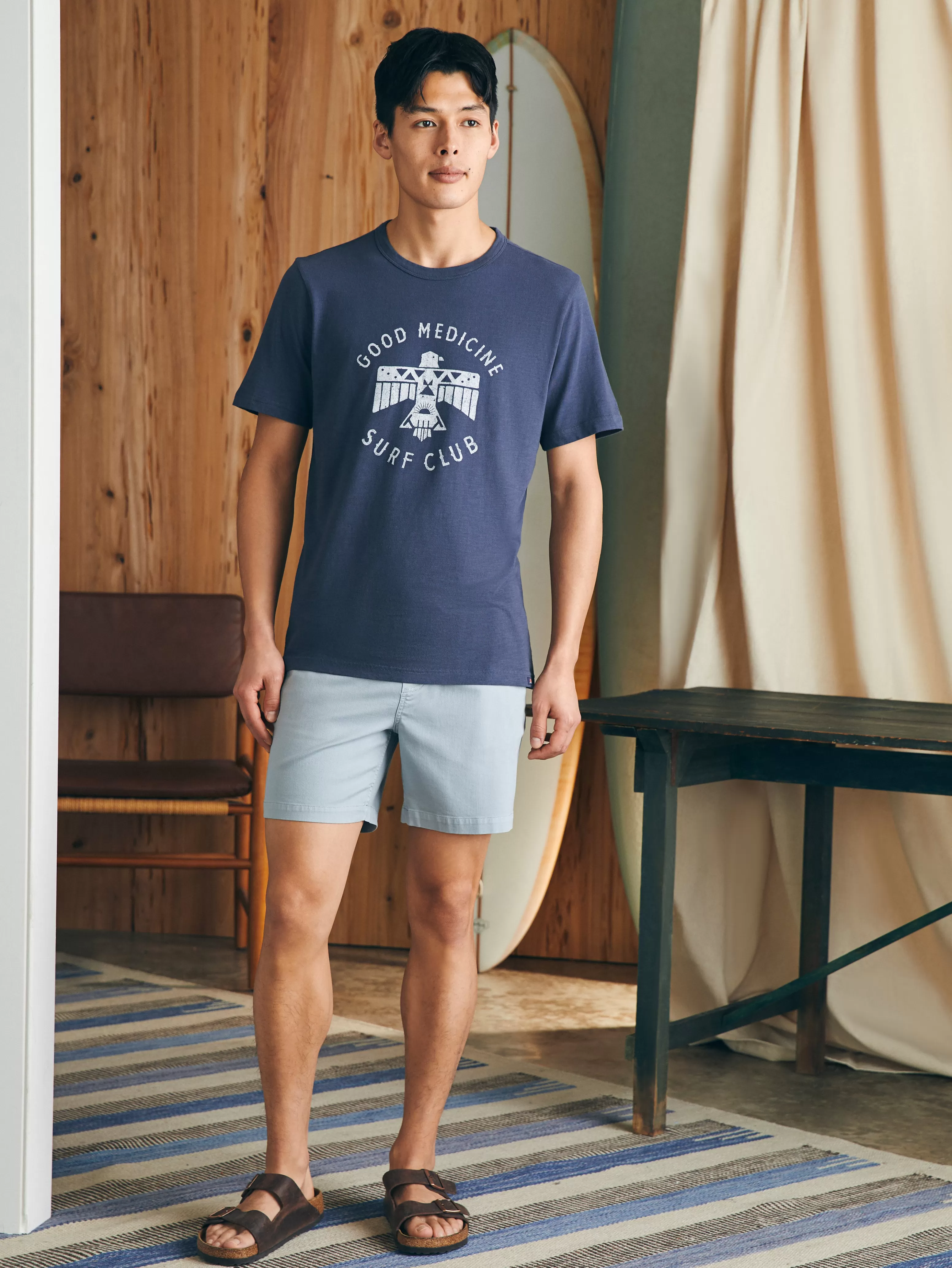 Steven Paul Judd Good Medicine Surf Club Tee - | Faherty Brand Cheap