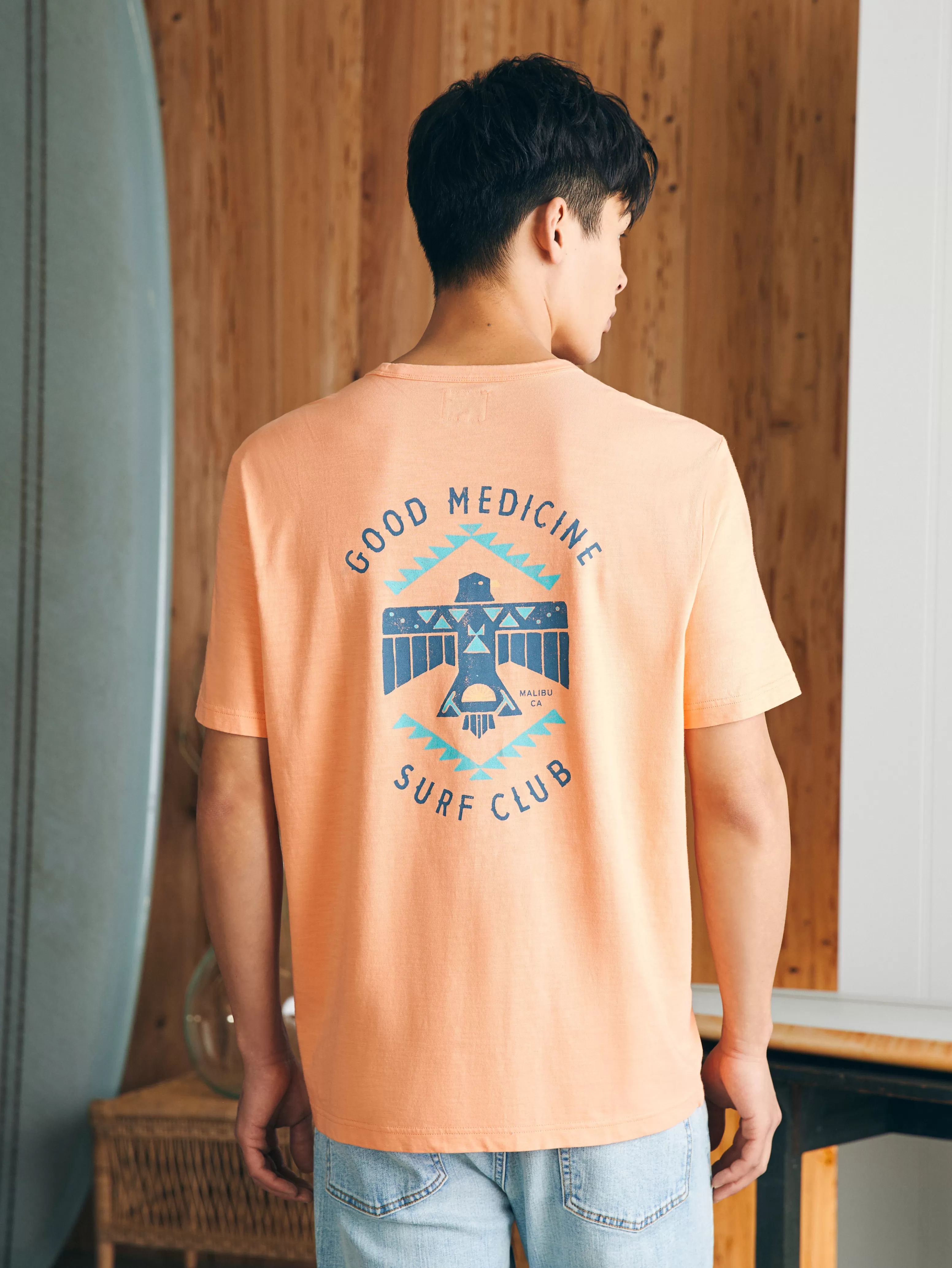 Steven Paul Judd Good Medicine Surf Club Tee - | Faherty Brand Best