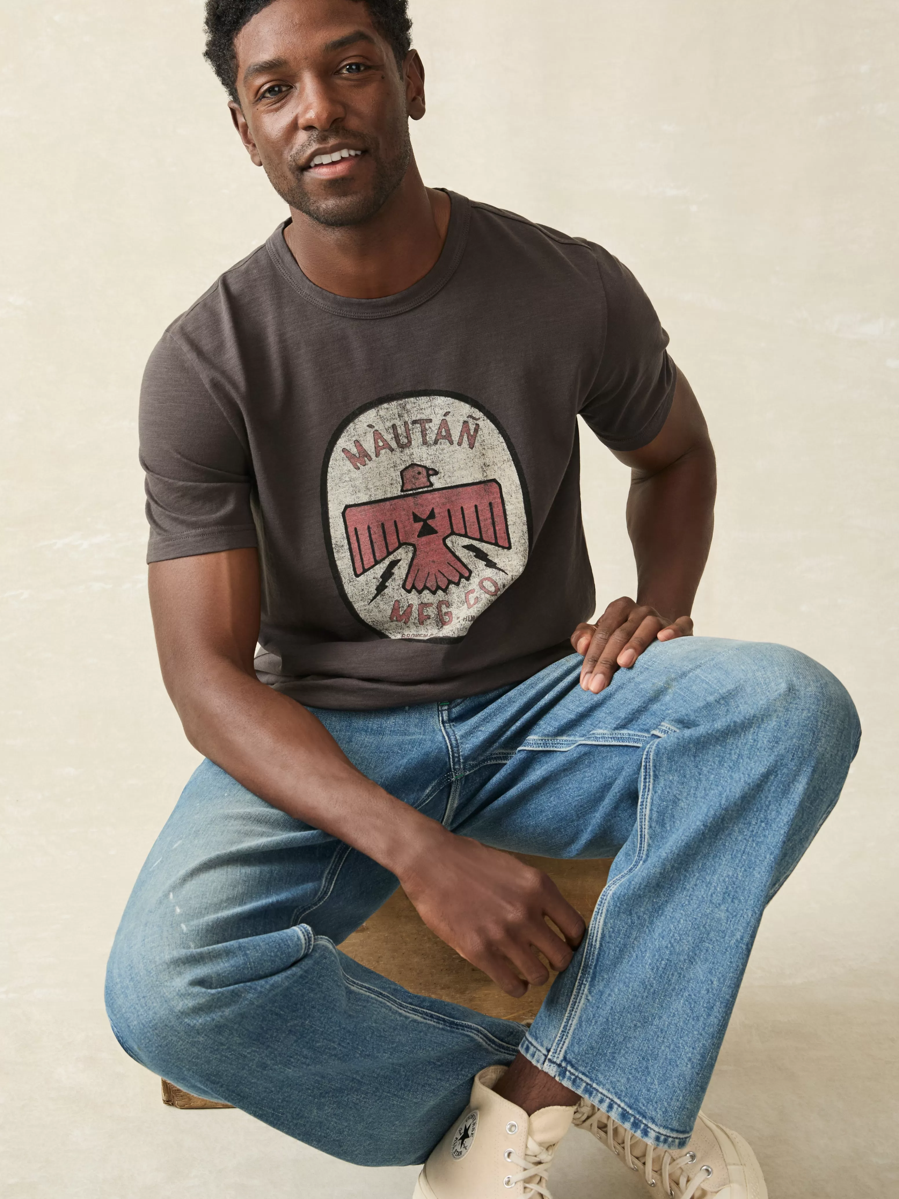 Steven Paul Judd Sunwashed Tee - | Faherty Brand Sale