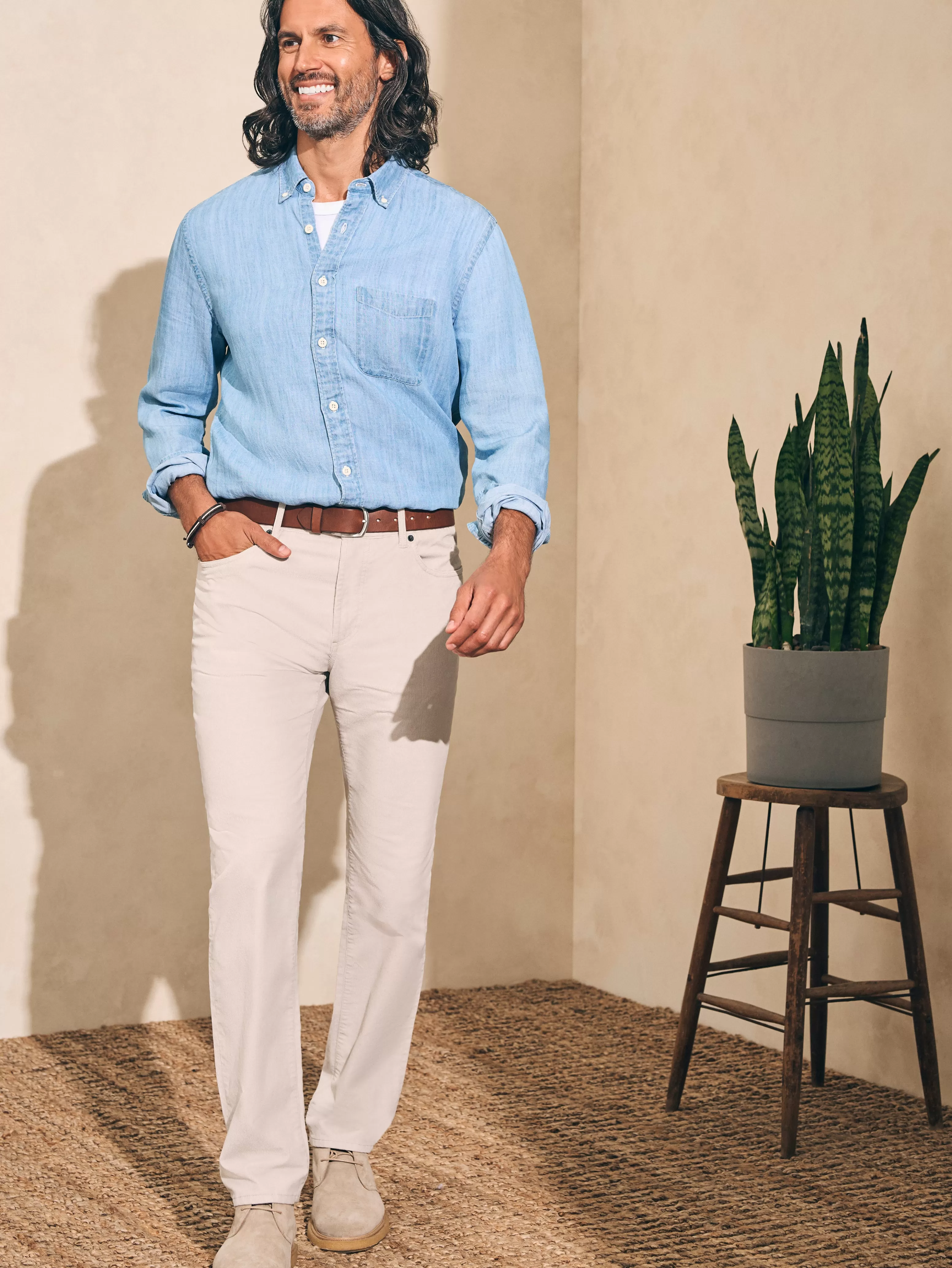 Stretch Corduroy 5-Pocket Pant (32" Inseam) - | Faherty Brand Clearance