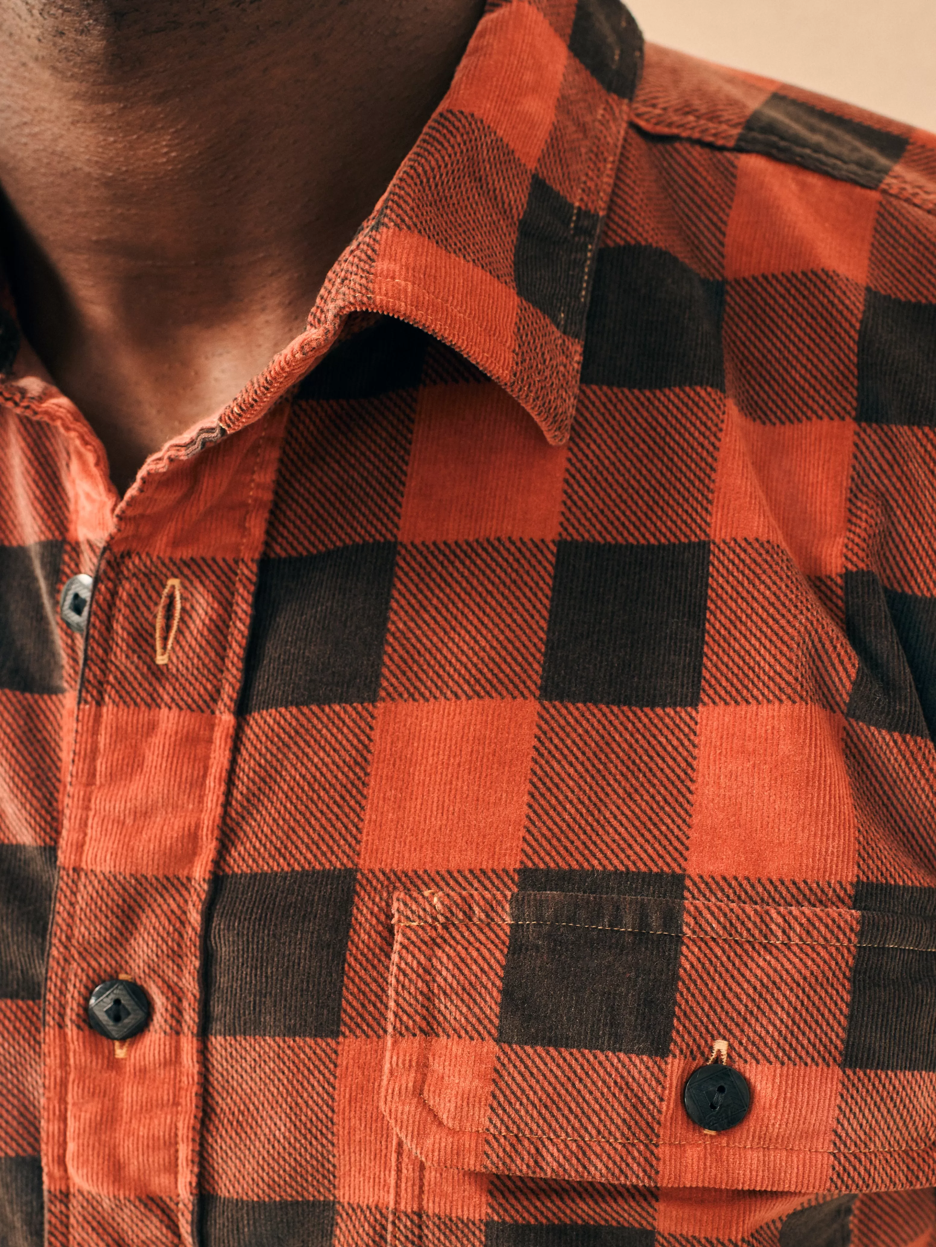 Stretch Corduroy Work Shirt - | Faherty Brand Best Sale