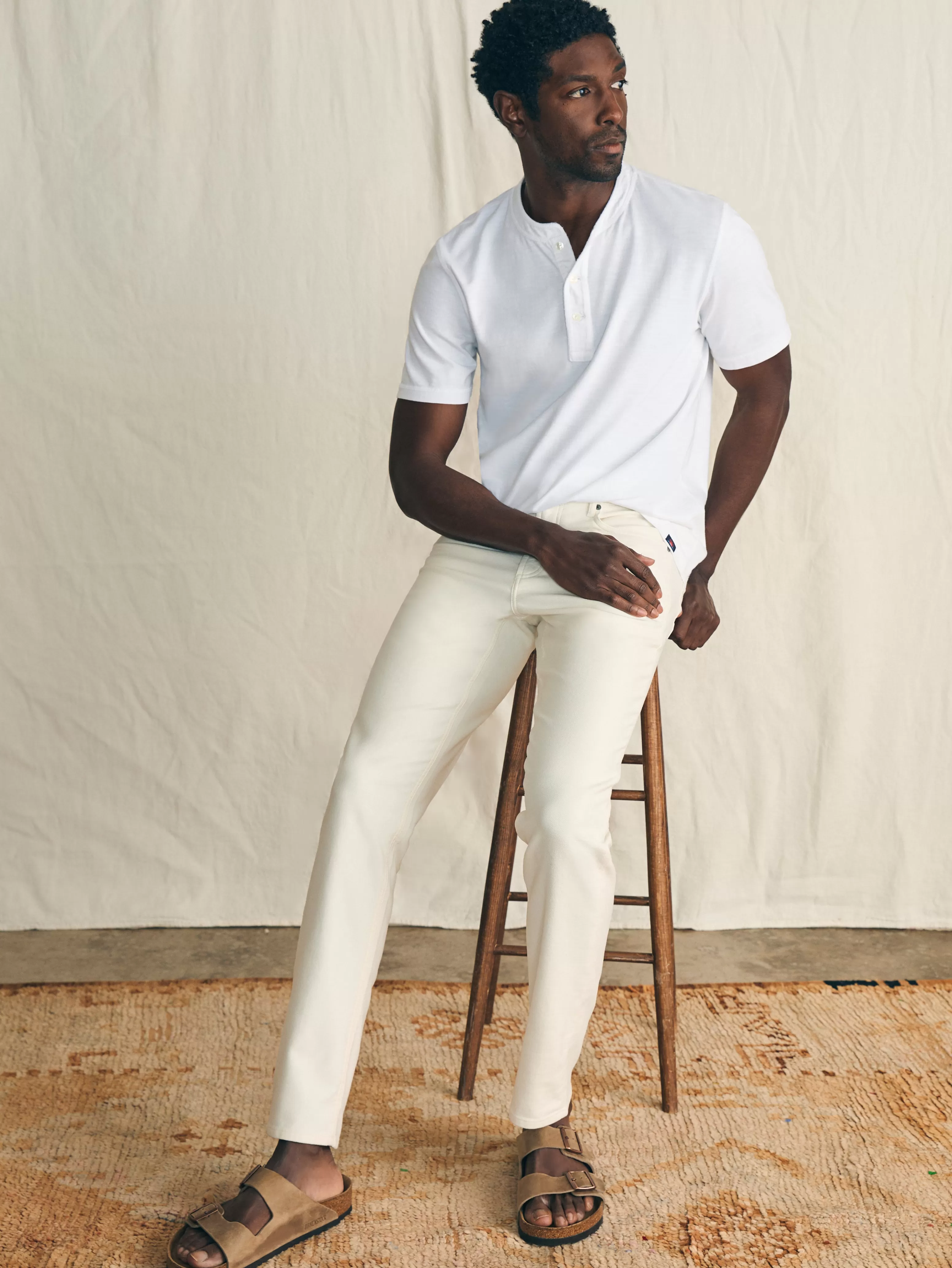 Stretch Terry 5-Pocket Athletic Fit Pant (32" Inseam) - | Faherty Brand Hot