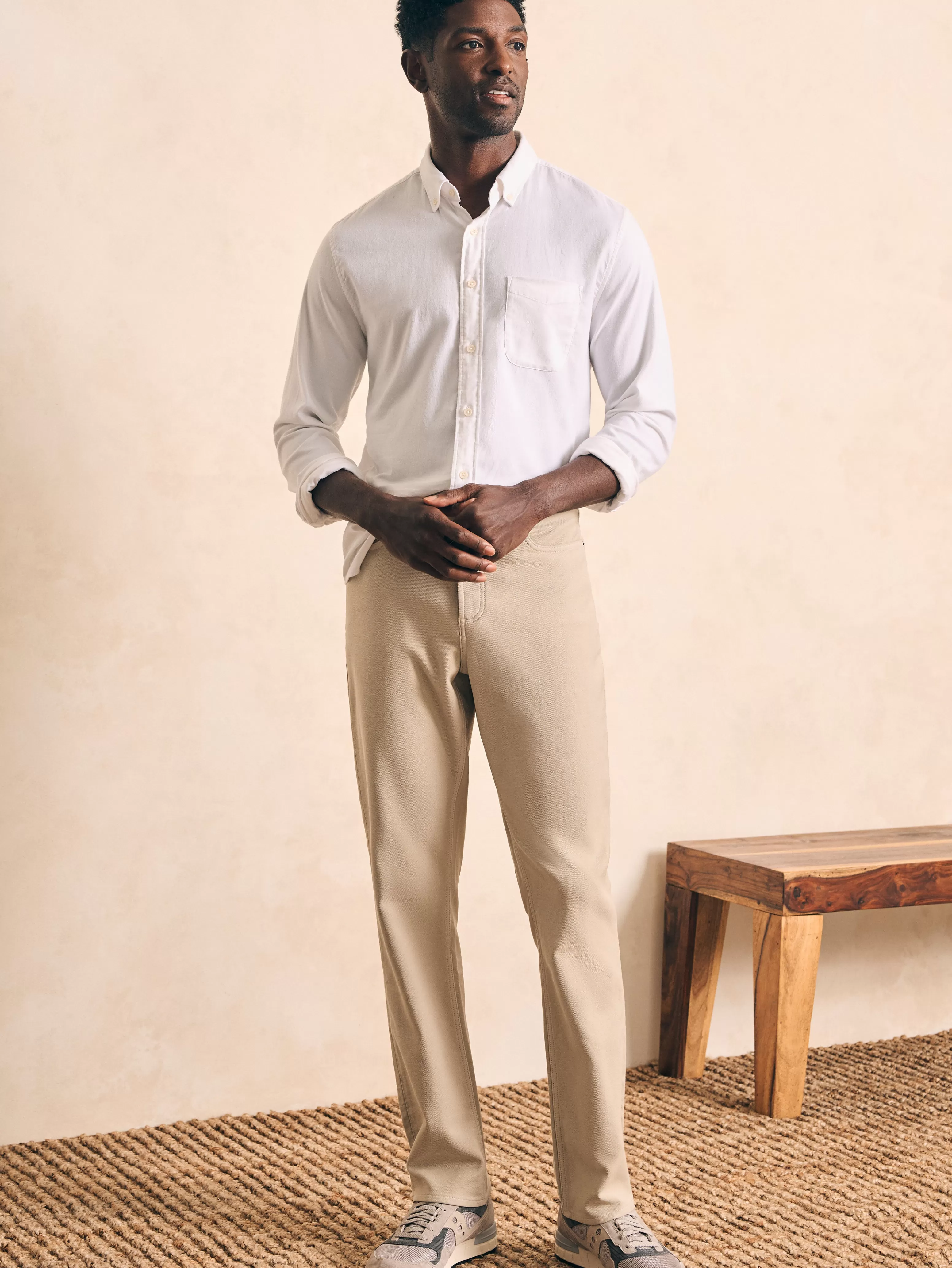 Stretch Terry 5-Pocket Athletic Fit Pant - | Faherty Brand Best Sale