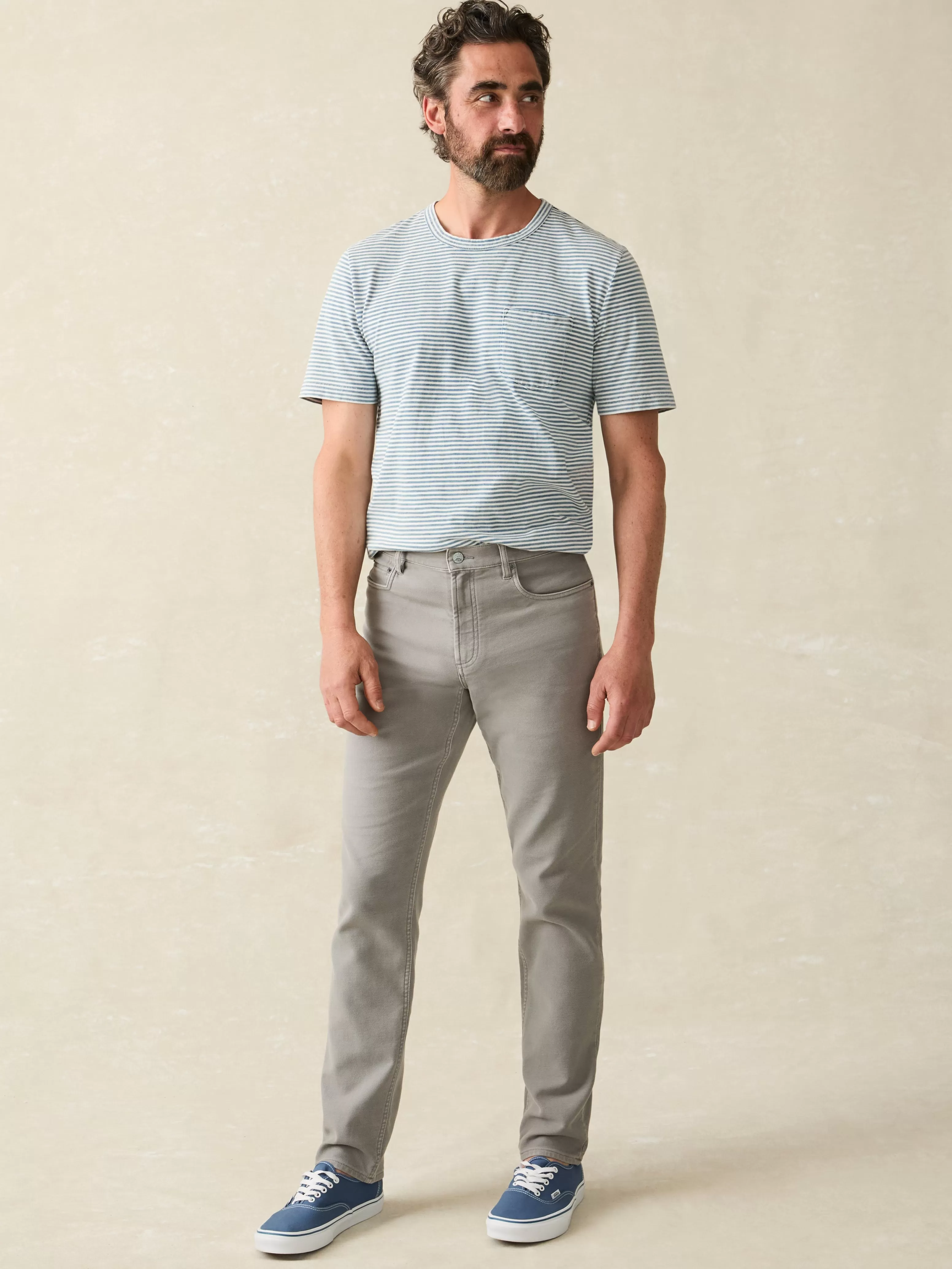 Stretch Terry 5-Pocket Pant - | Faherty Brand Outlet