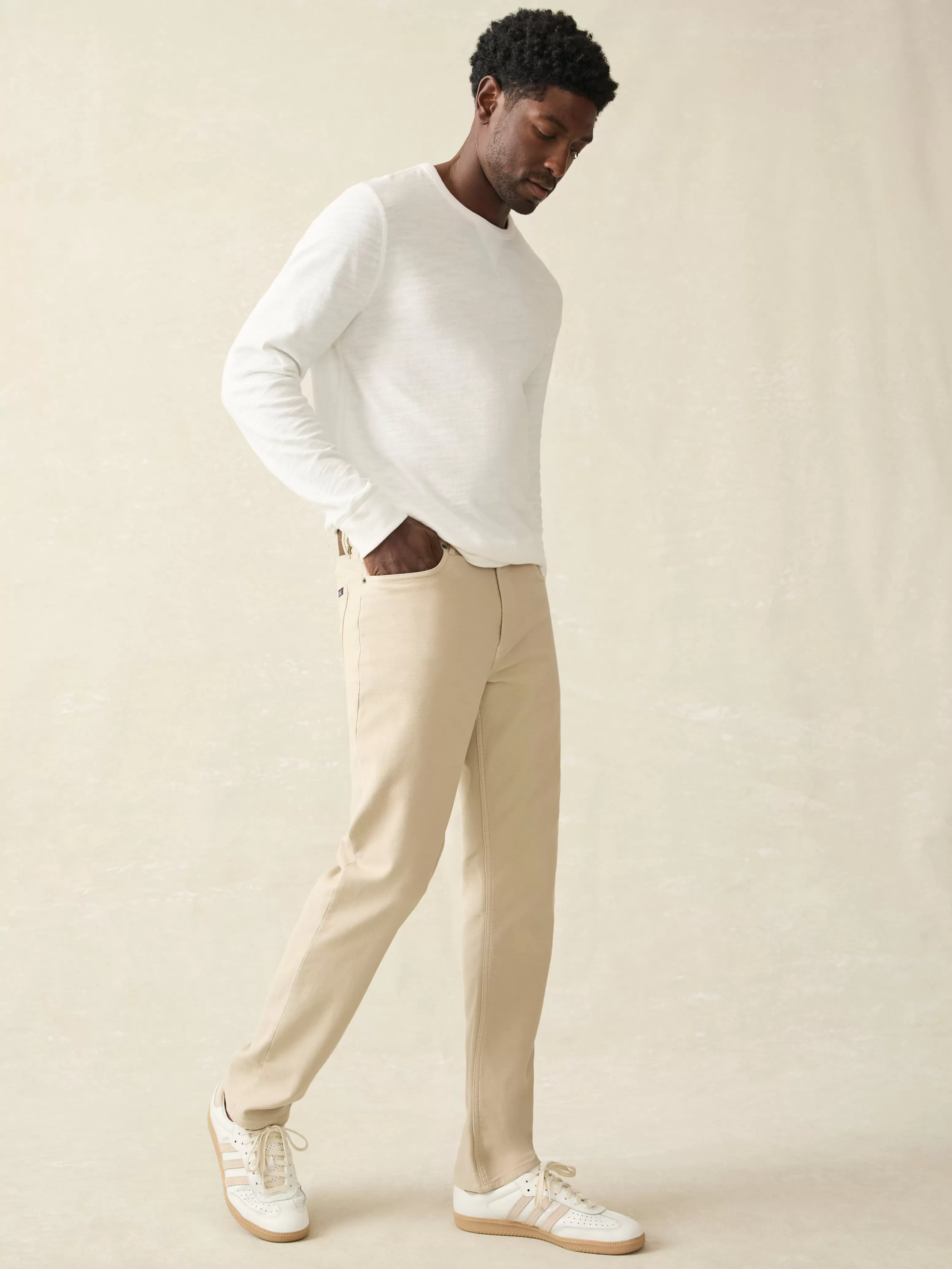 Stretch Terry 5-Pocket Pant - | Faherty Brand Cheap