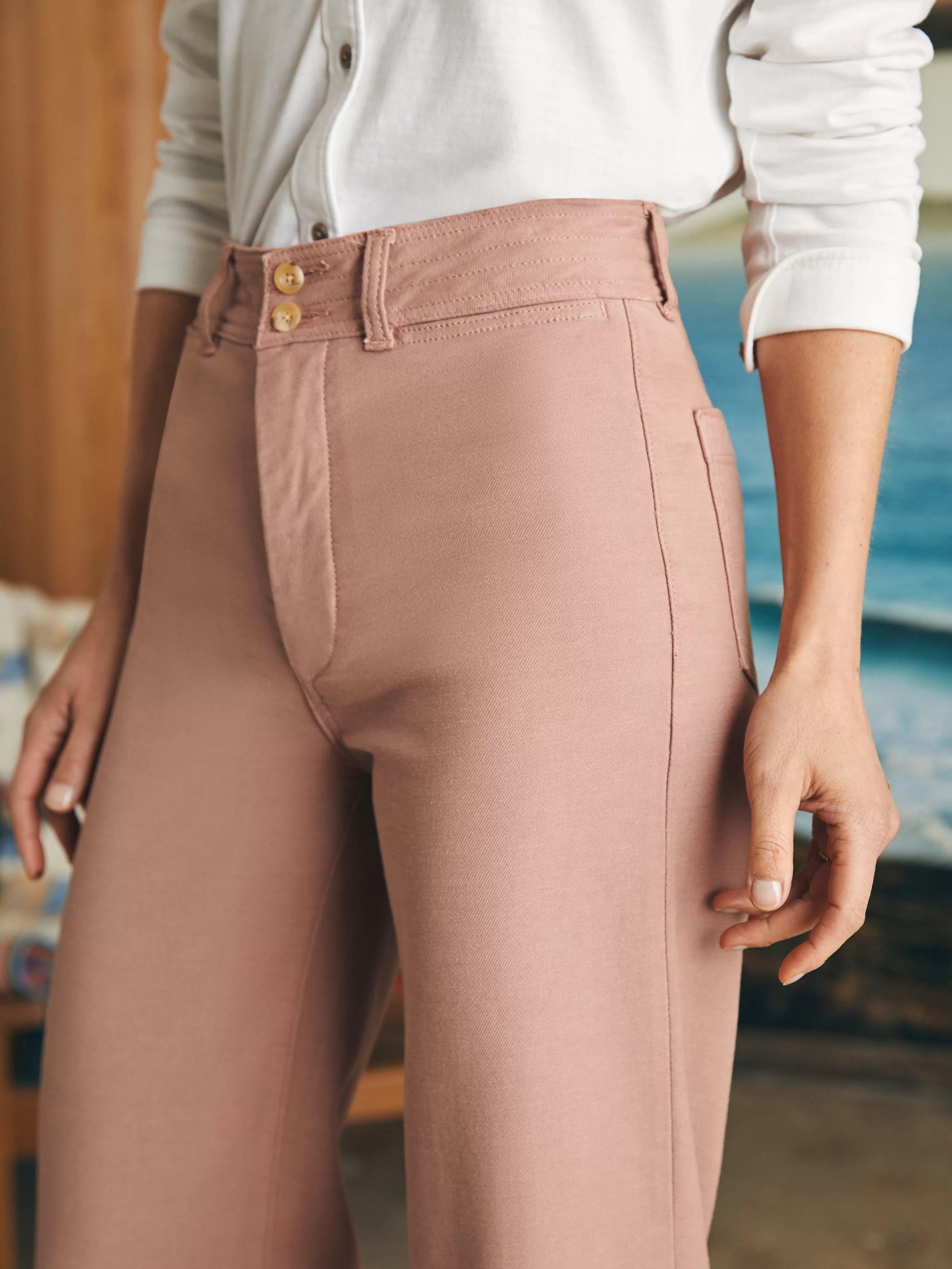 Stretch Terry Harbor Pant - | Faherty Brand Flash Sale