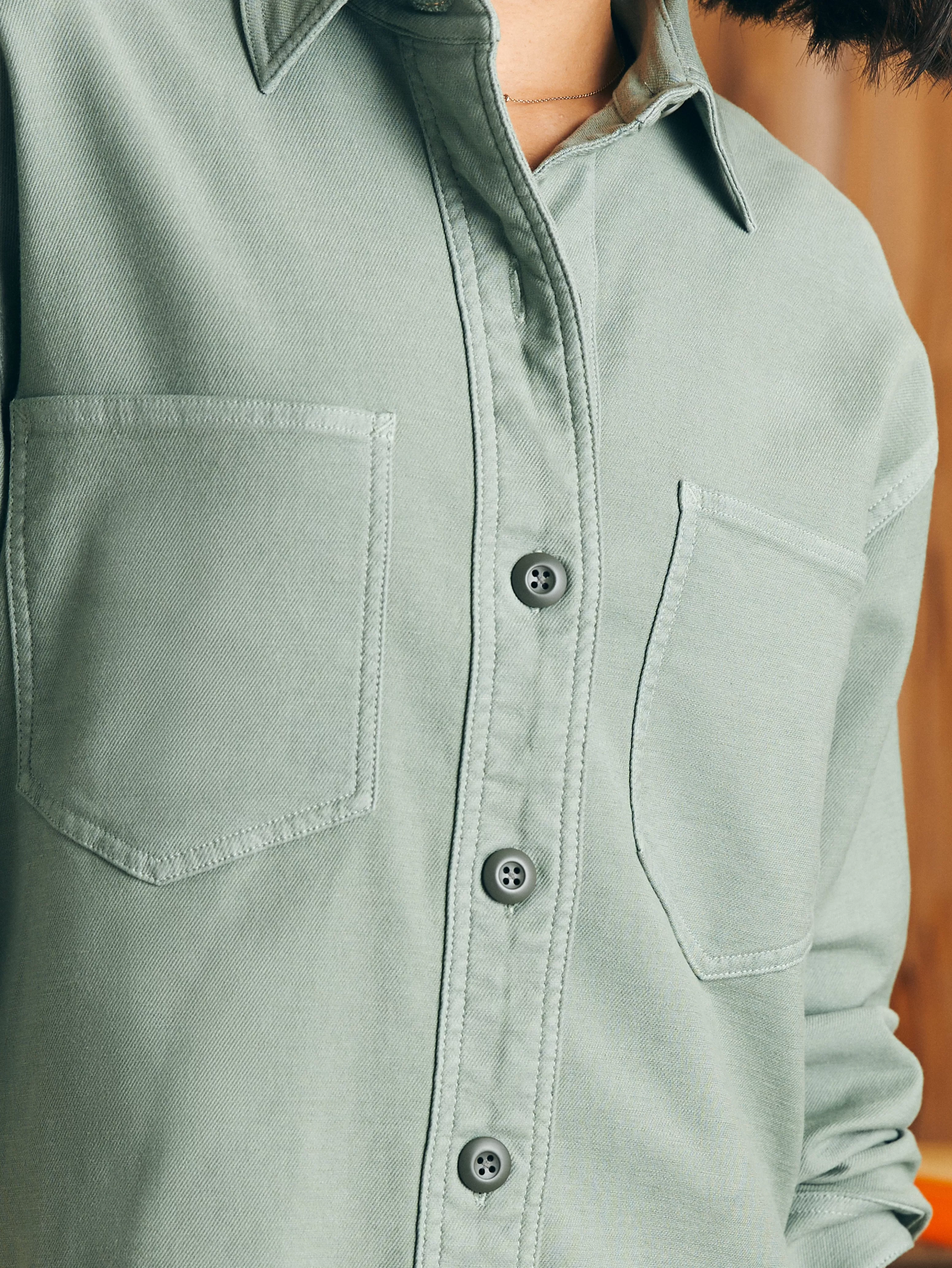 Stretch Terry Overshirt - | Faherty Brand Best Sale