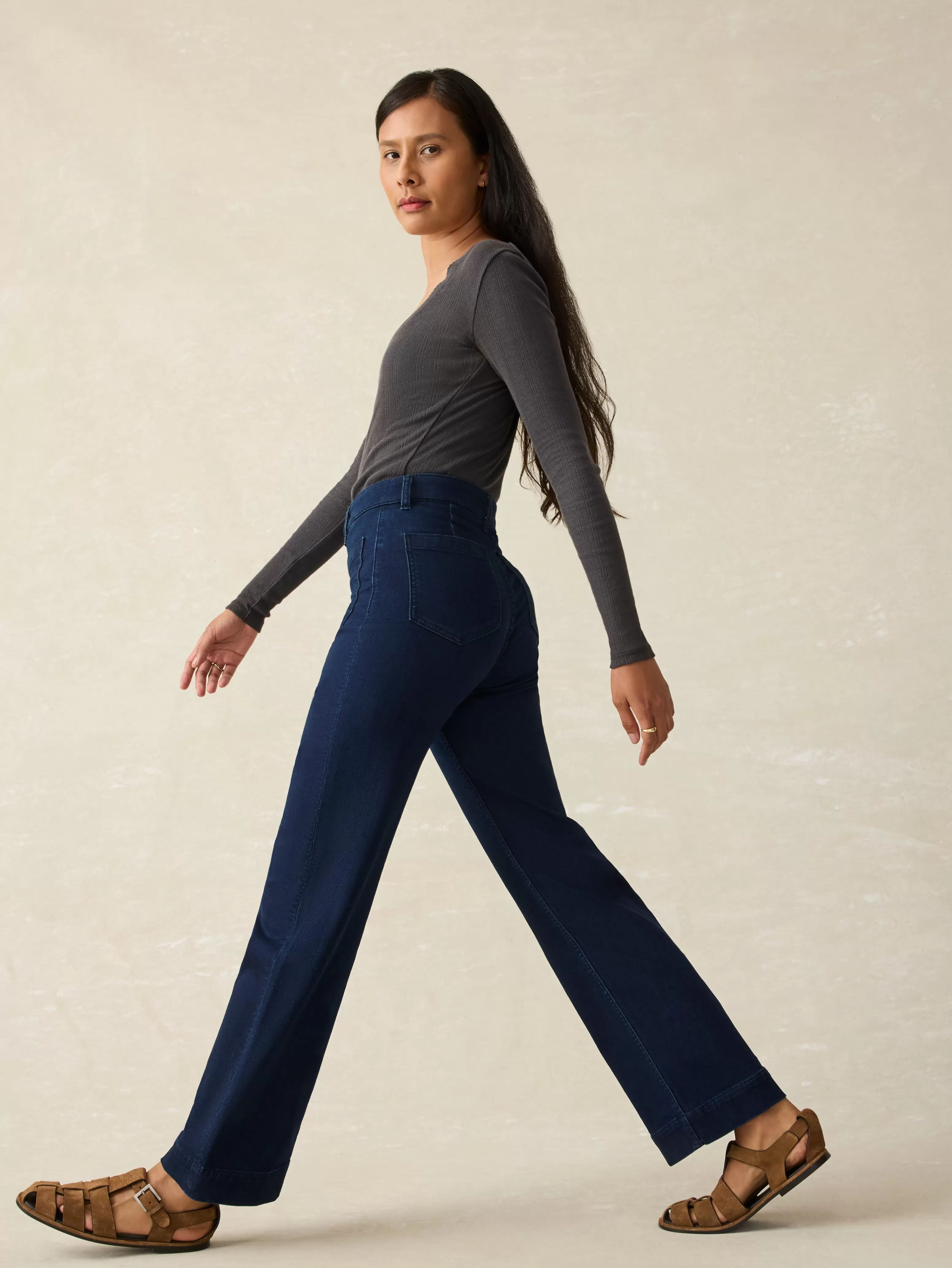 Stretch Terry Patch Pocket Ankle Pant - | Faherty Brand Clearance