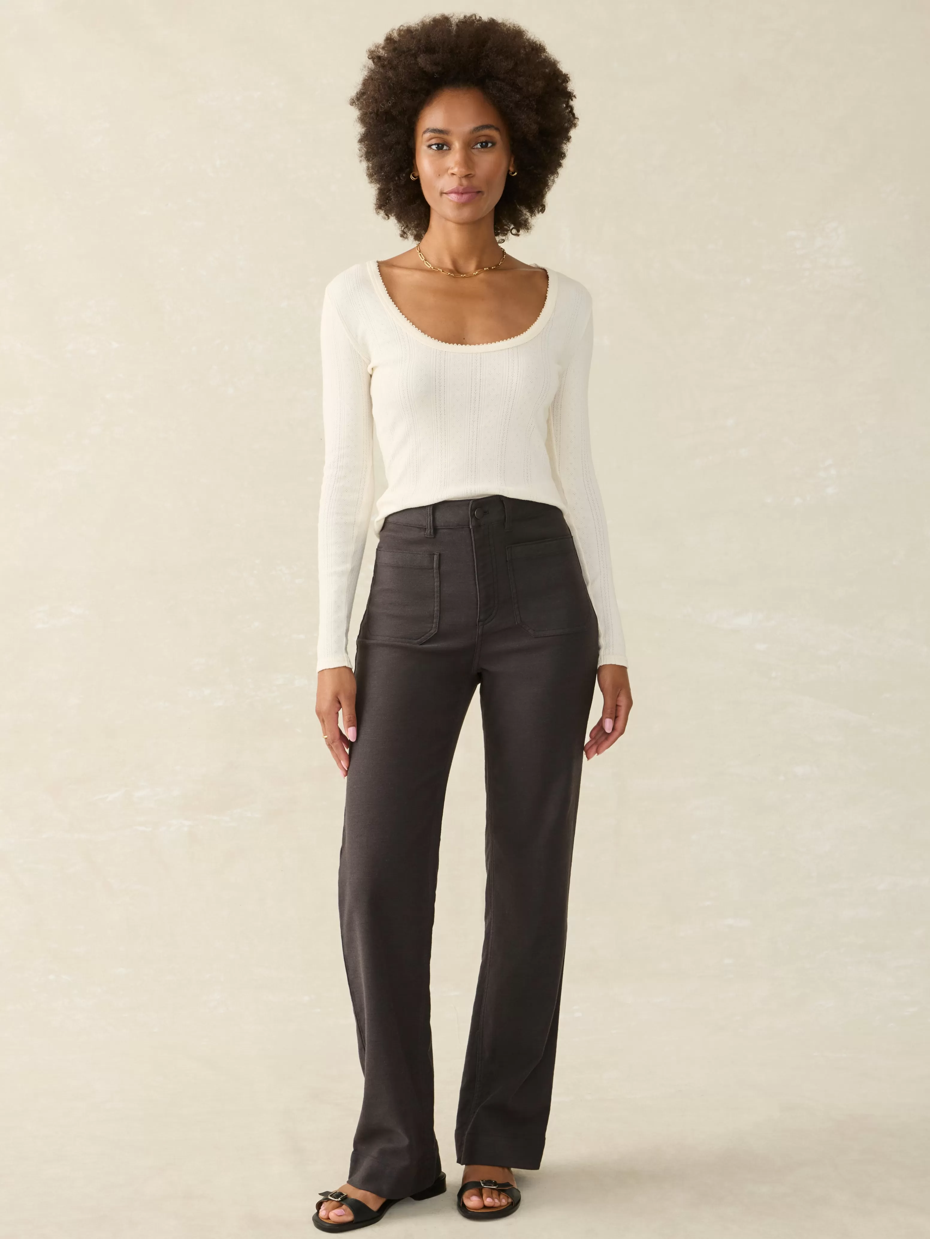 Stretch Terry Patch Pocket Pant - | Faherty Brand Discount