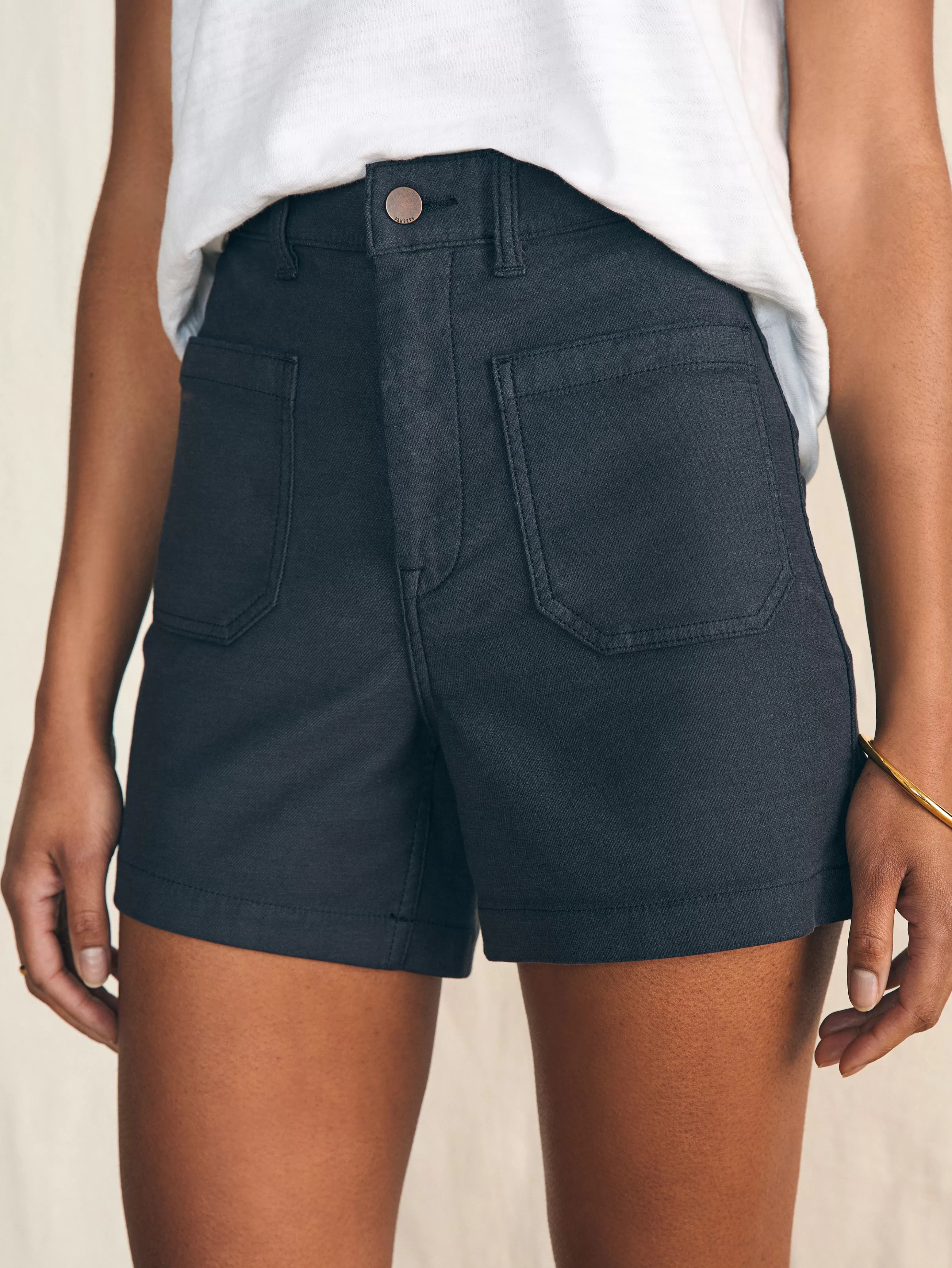 Stretch Terry Patch Pocket Short - | Faherty Brand Hot