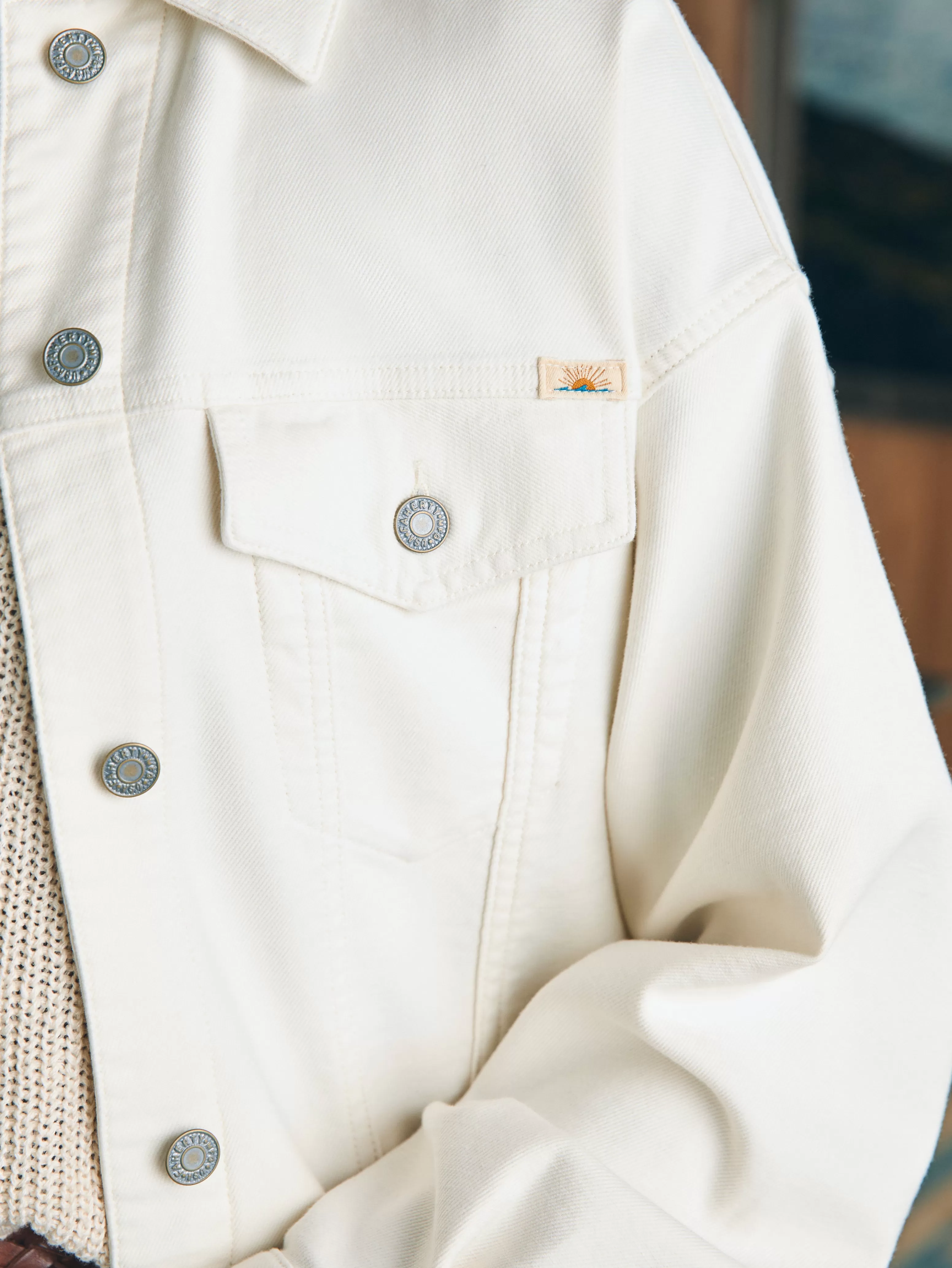 Stretch Terry Trucker Jacket - | Faherty Brand Hot