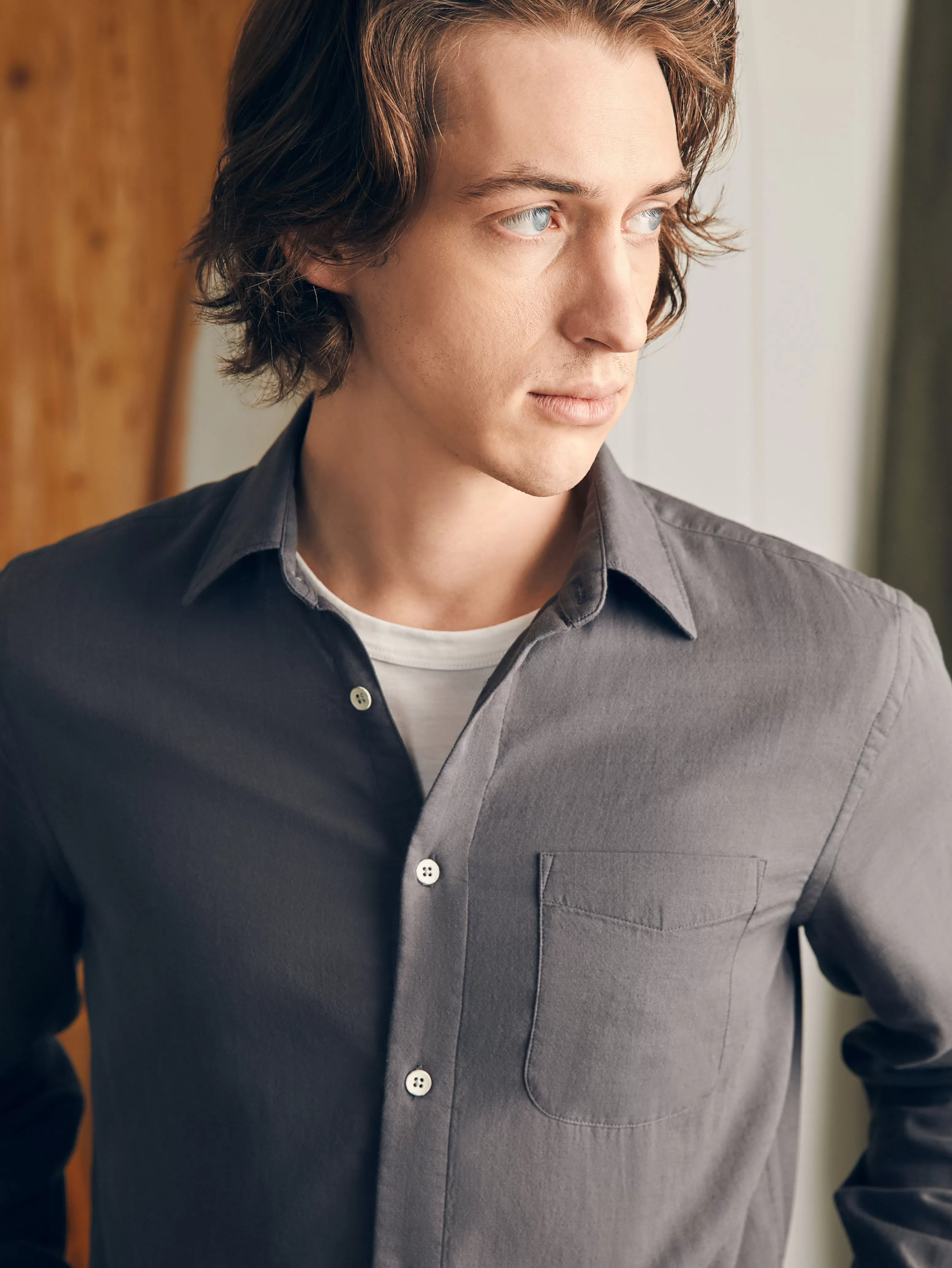 Sunwashed Chambray Shirt - | Faherty Brand Online