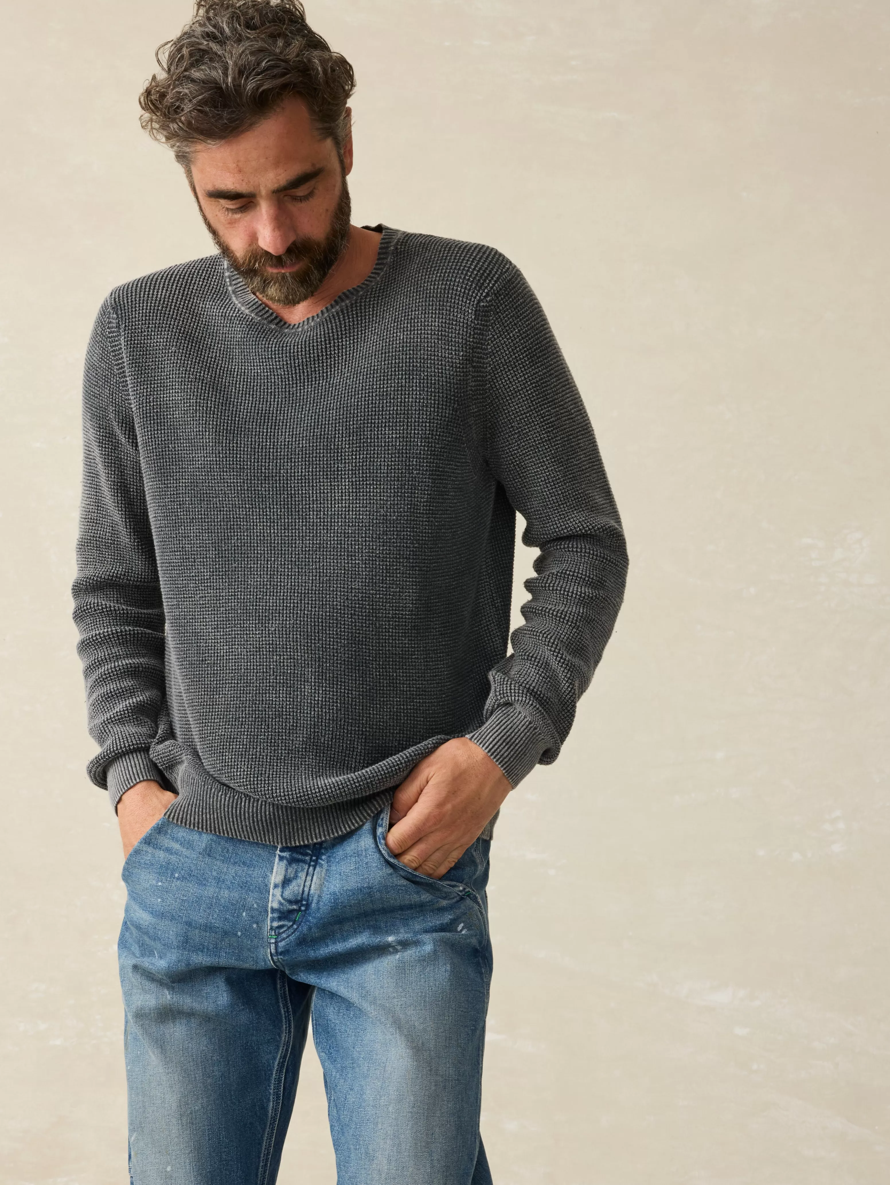 Sunwashed Crewneck Sweater (Tall) - | Faherty Brand Best