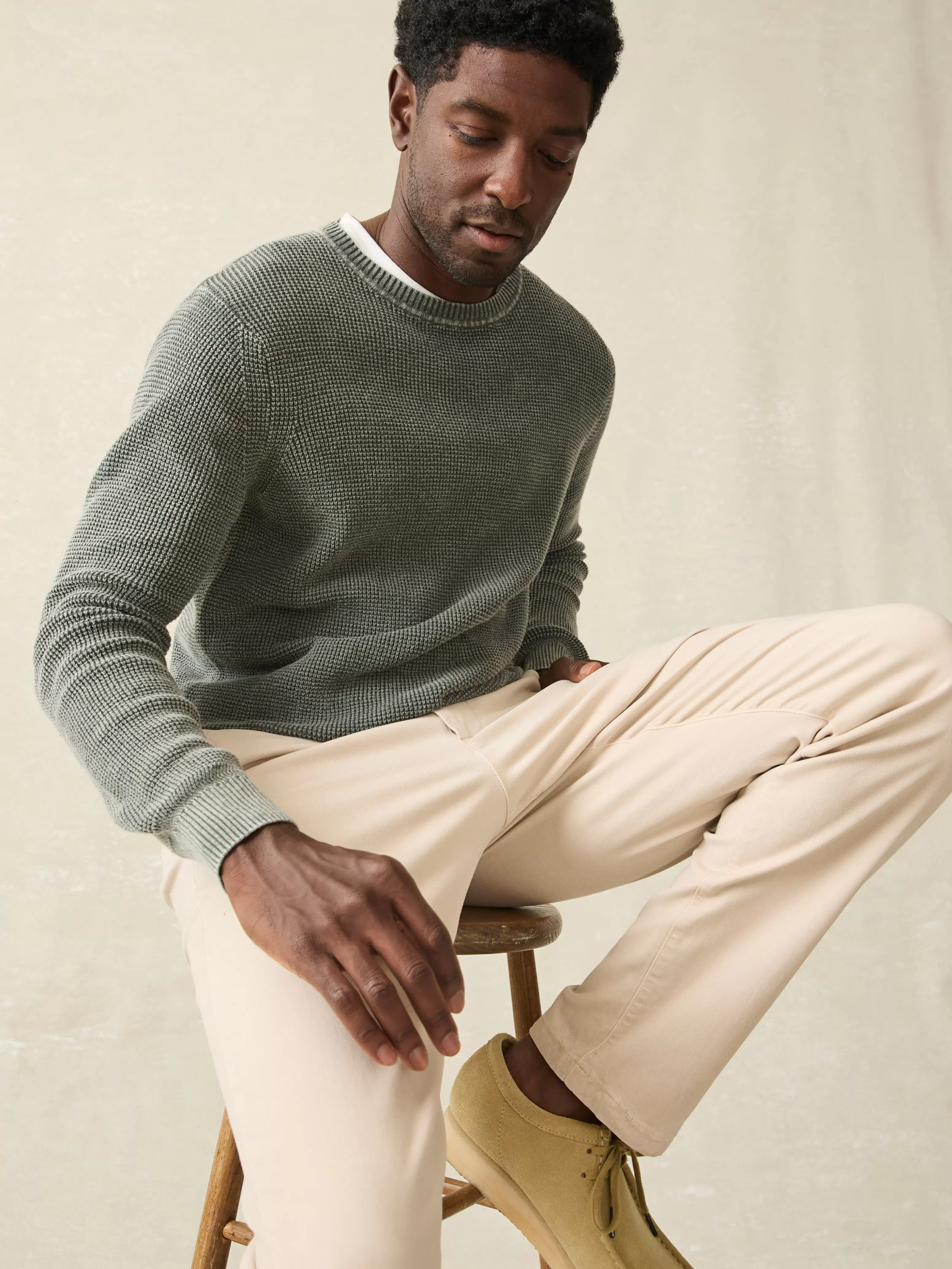 Sunwashed Crewneck Sweater (Tall) - | Faherty Brand Cheap