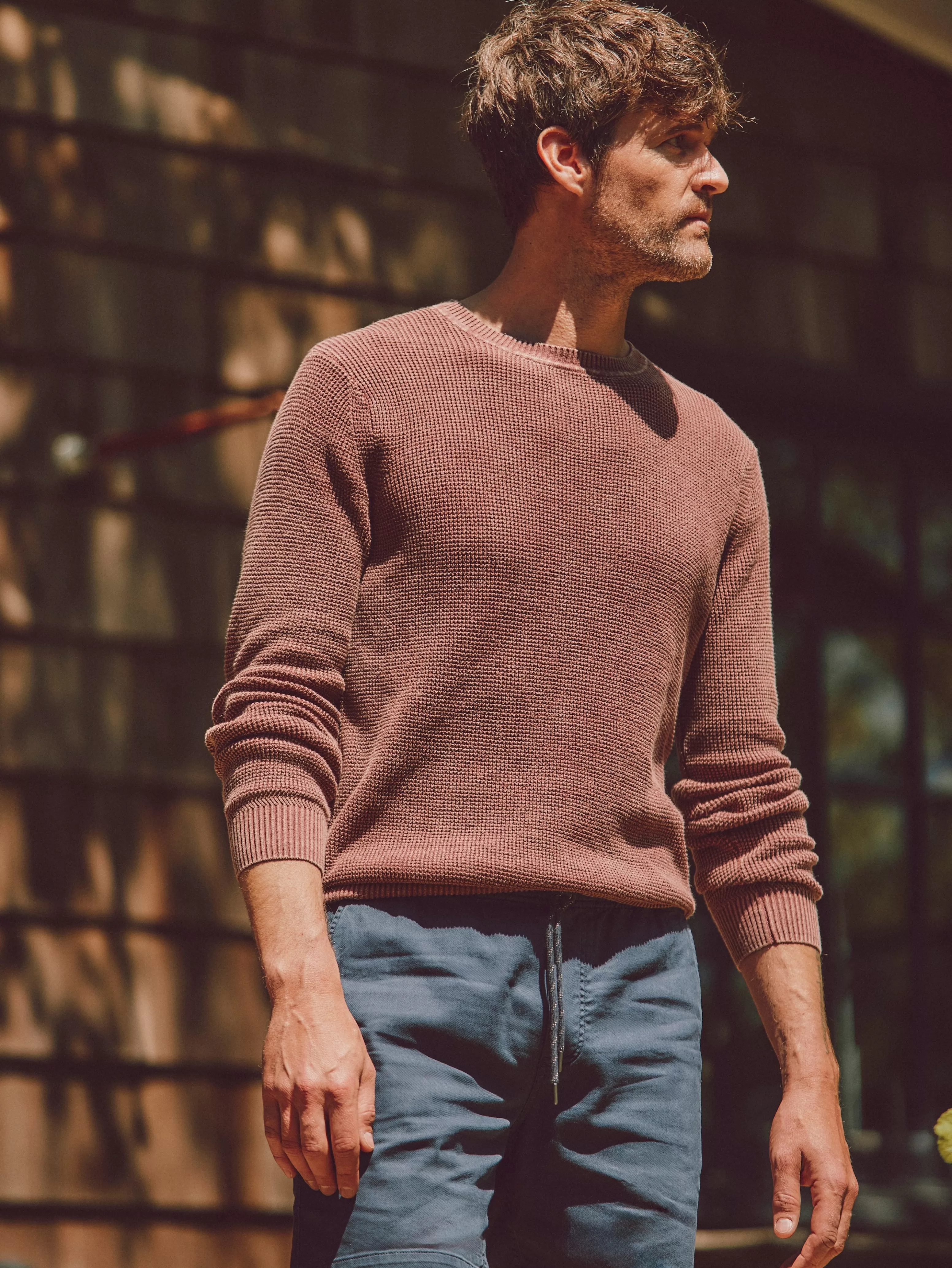 Sunwashed Crewneck Sweater (Tall) - | Faherty Brand Outlet