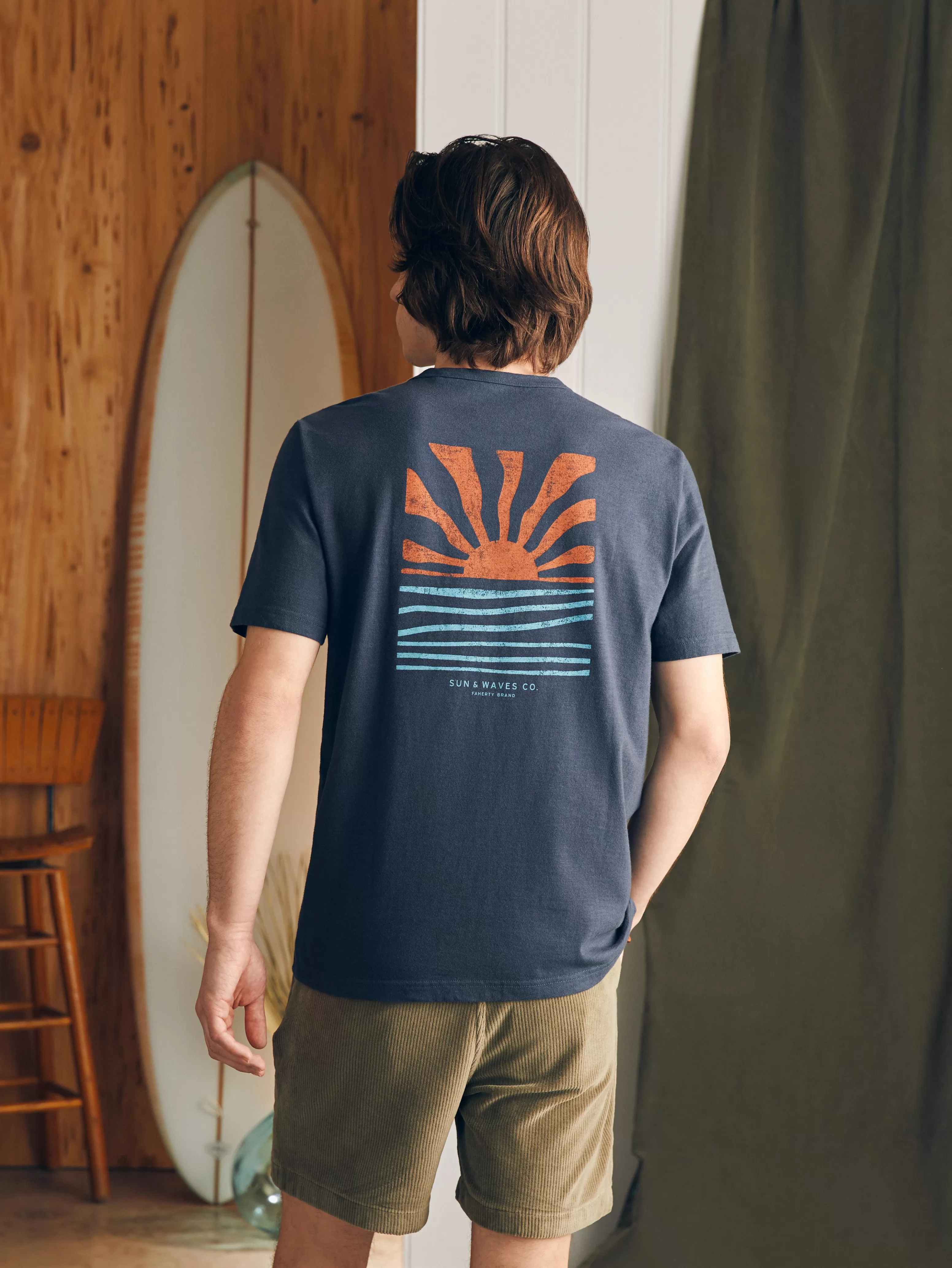 Sunwashed Graphic Tee - | Faherty Brand Online