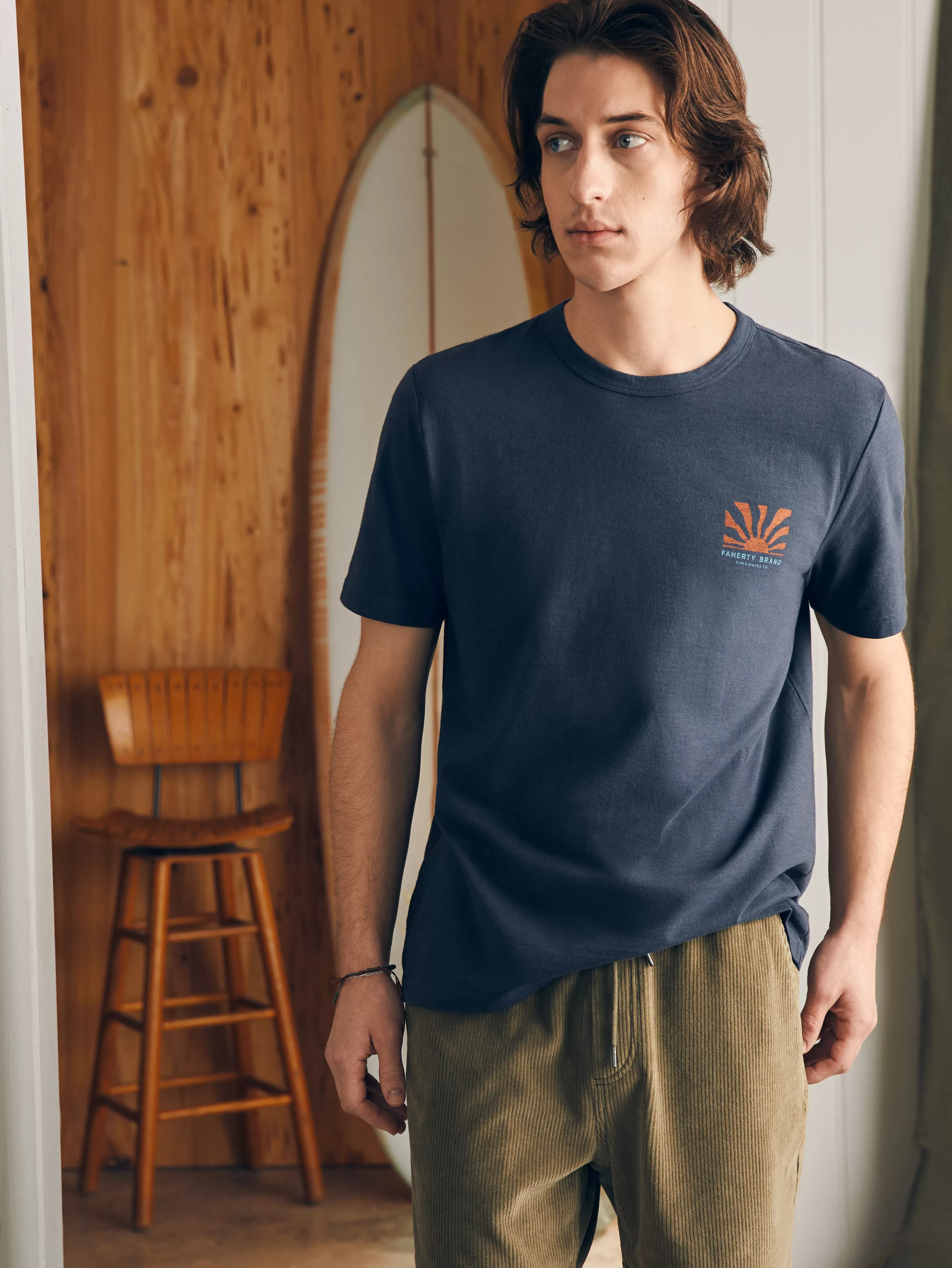 Sunwashed Graphic Tee - | Faherty Brand Online