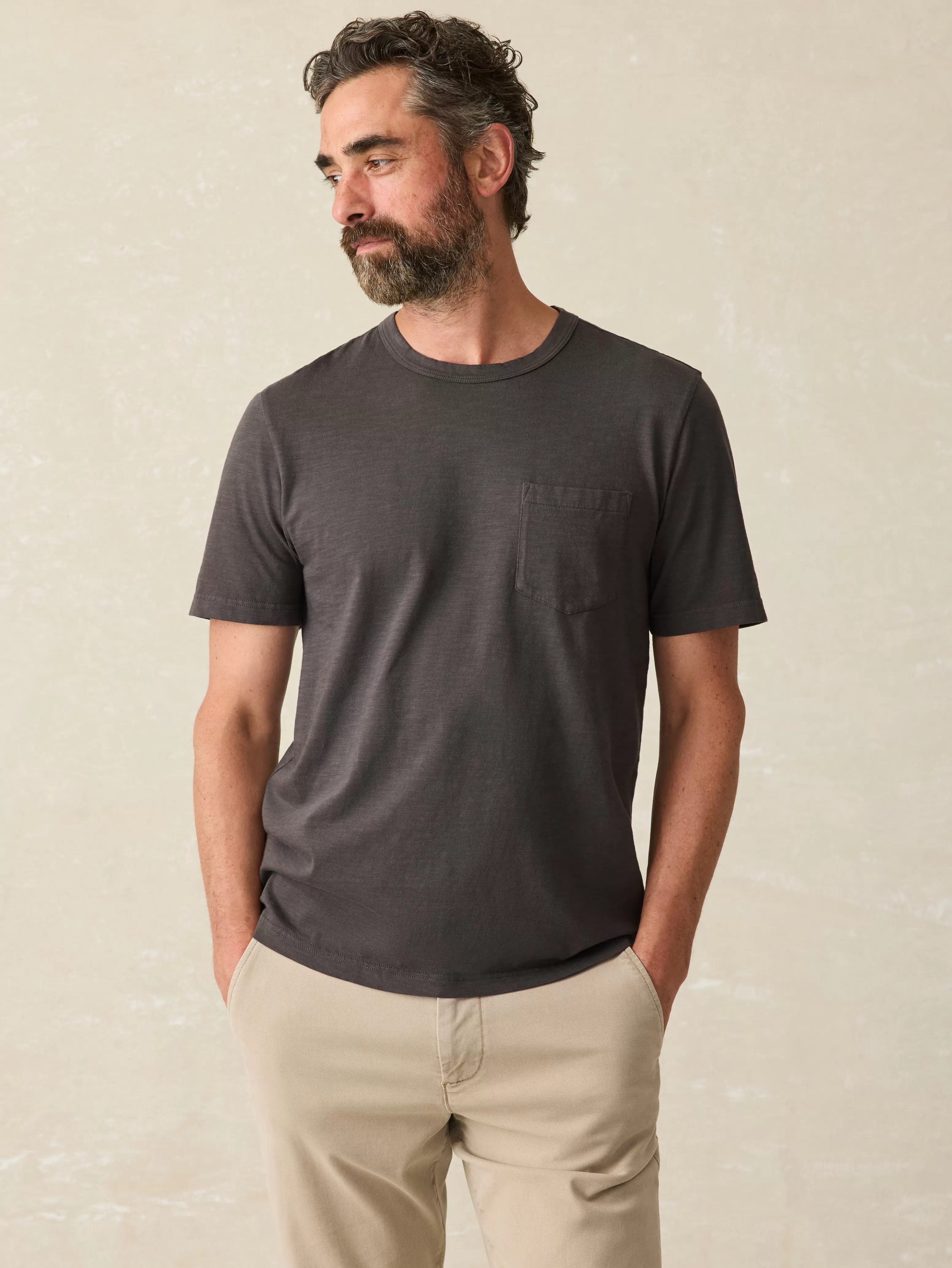 Sunwashed Pocket Tee - | Faherty Brand New